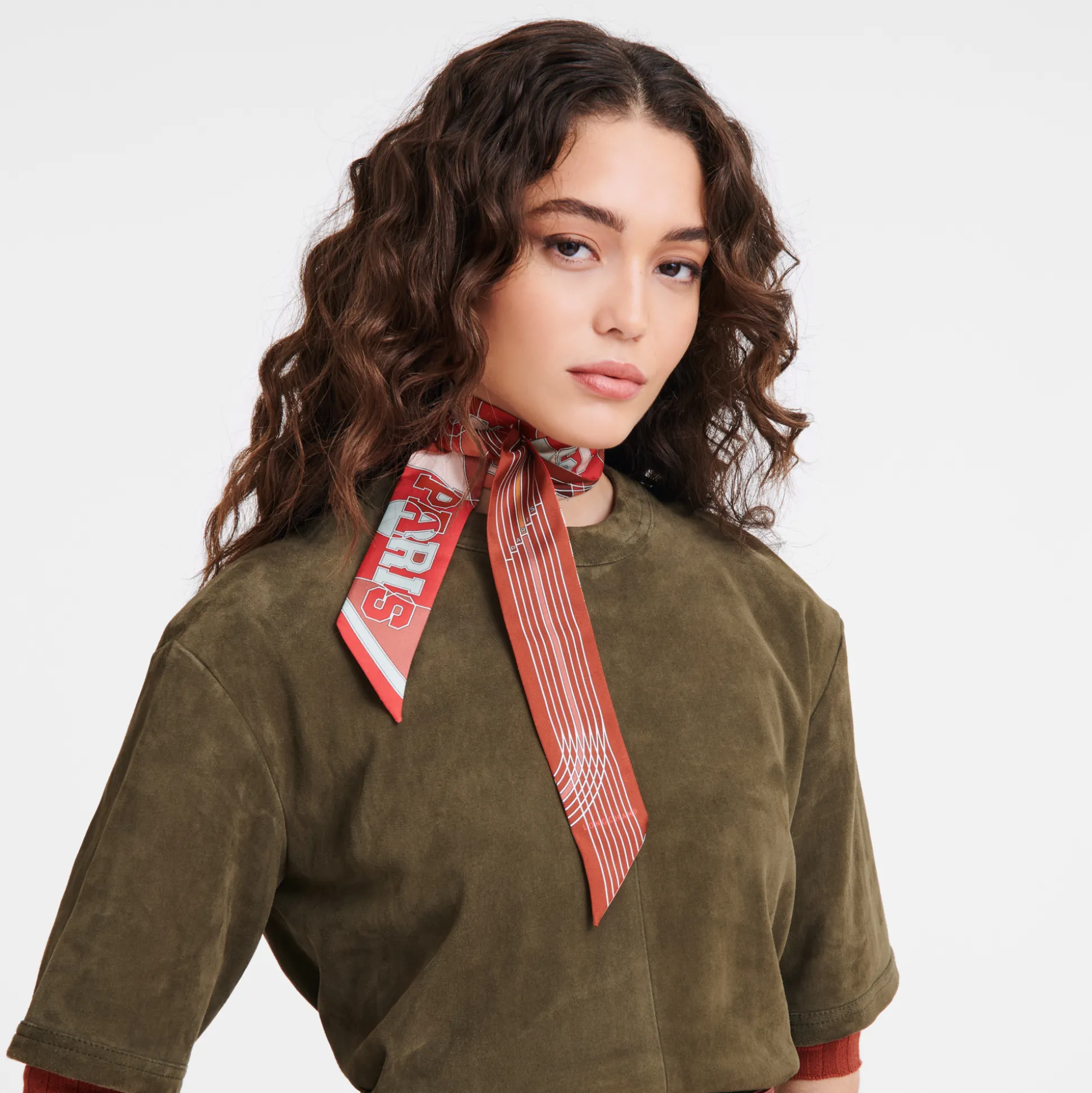 Hot Longchamp A fascia Campionato Seta - Castagna