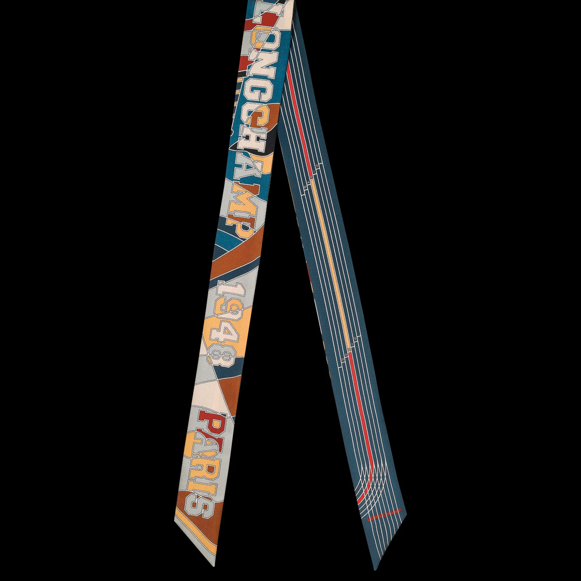 Shop Longchamp A fascia Campionato Seta - Inchiostro