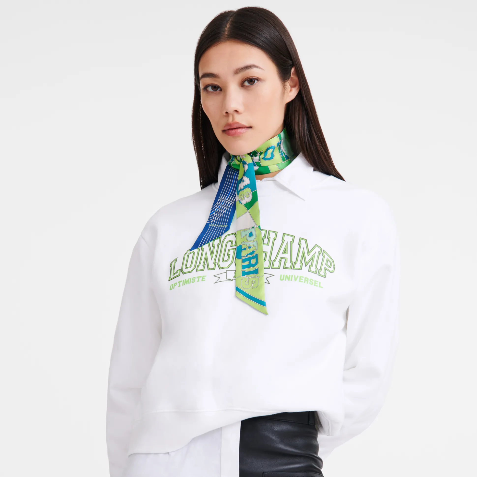 Clearance Longchamp A fascia Campionato Seta - Verde