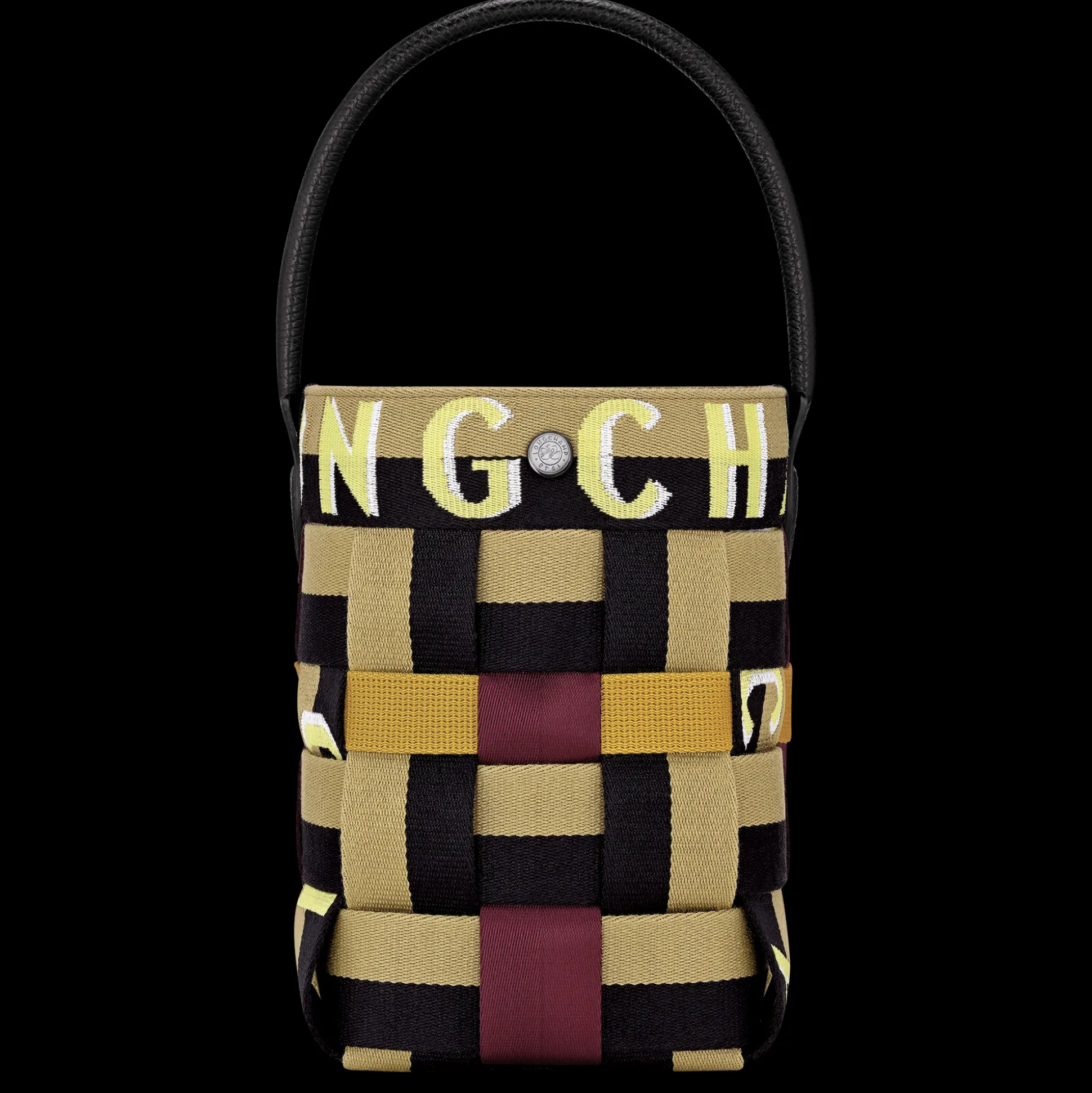 Fashion Longchamp Borsa a secchiello XS Zenzero/Nero