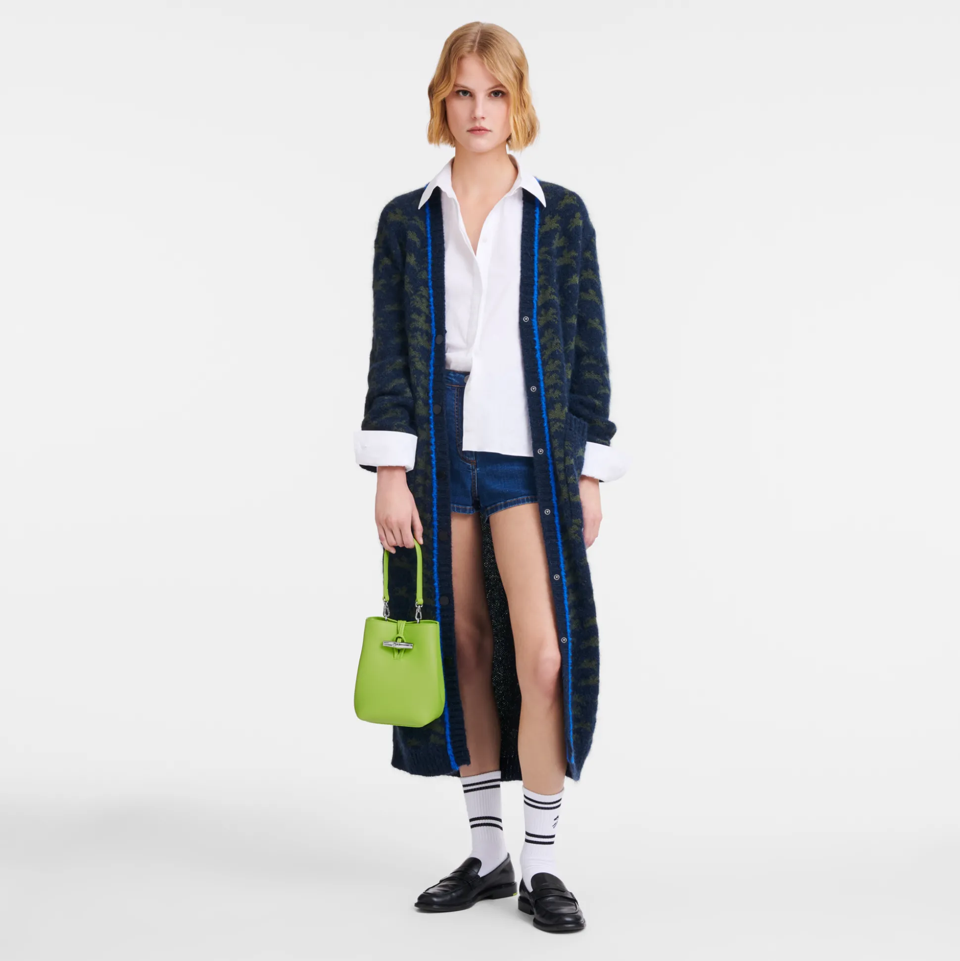 Shop Longchamp Borsa a secchiello XS Verde