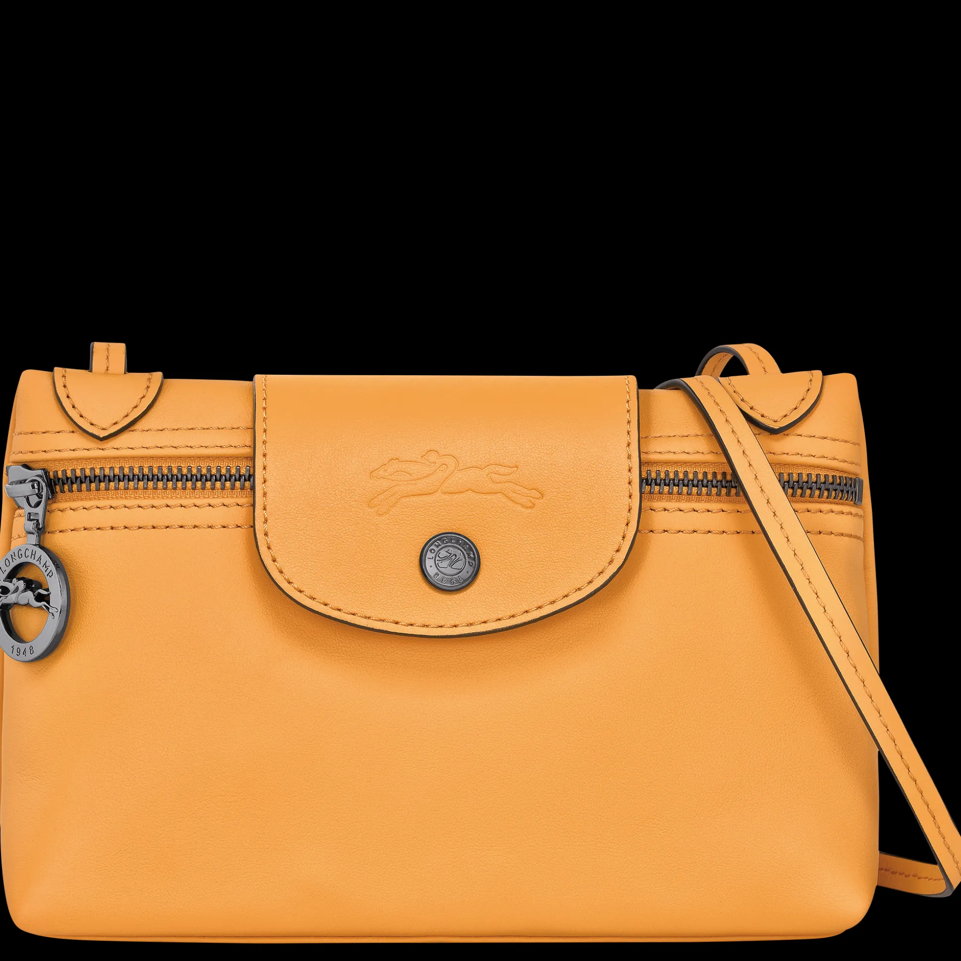 Cheap Longchamp Borsa a tracolla Albicocca