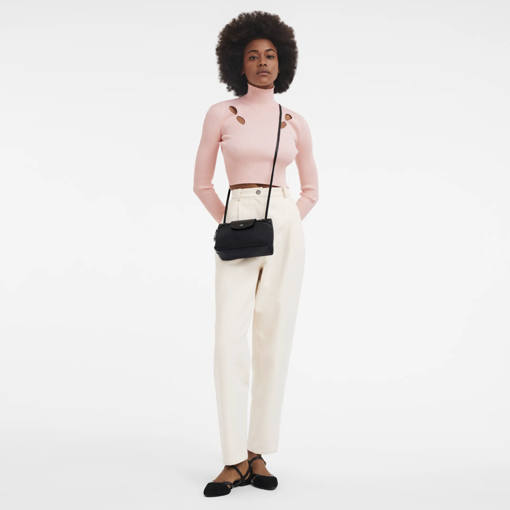 Fashion Longchamp Borsa a tracolla Nero