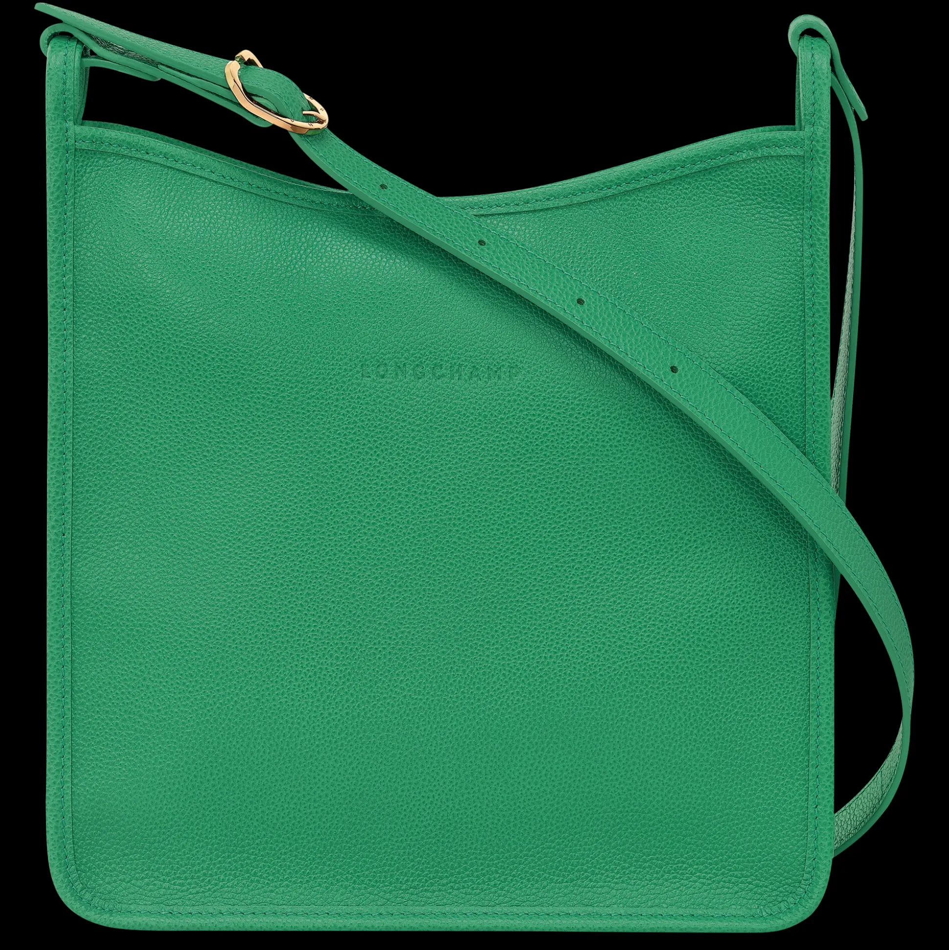 Cheap Longchamp Borsa a tracolla con zip M Verde