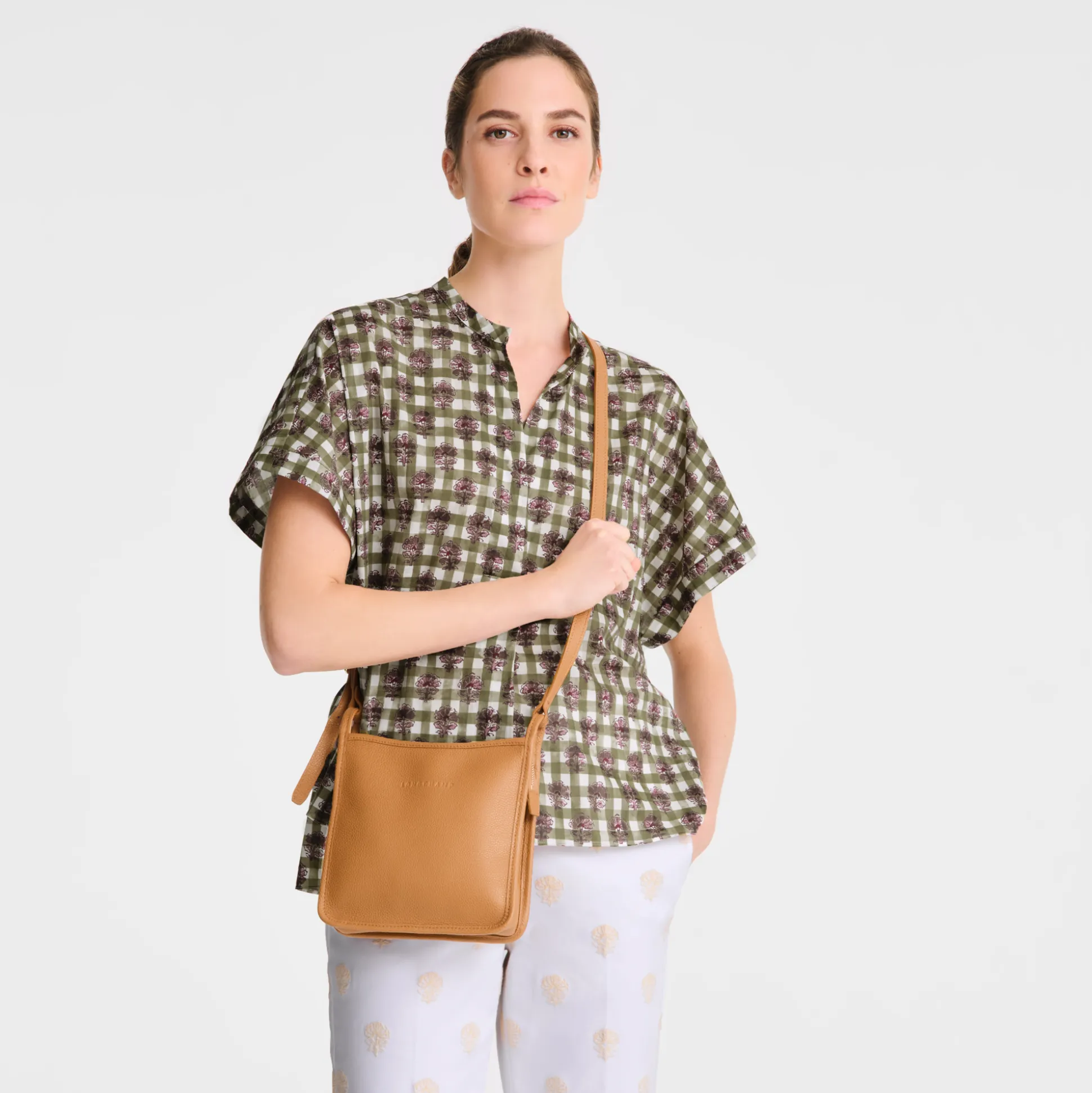 Sale Longchamp Borsa a tracolla con zip S Noce