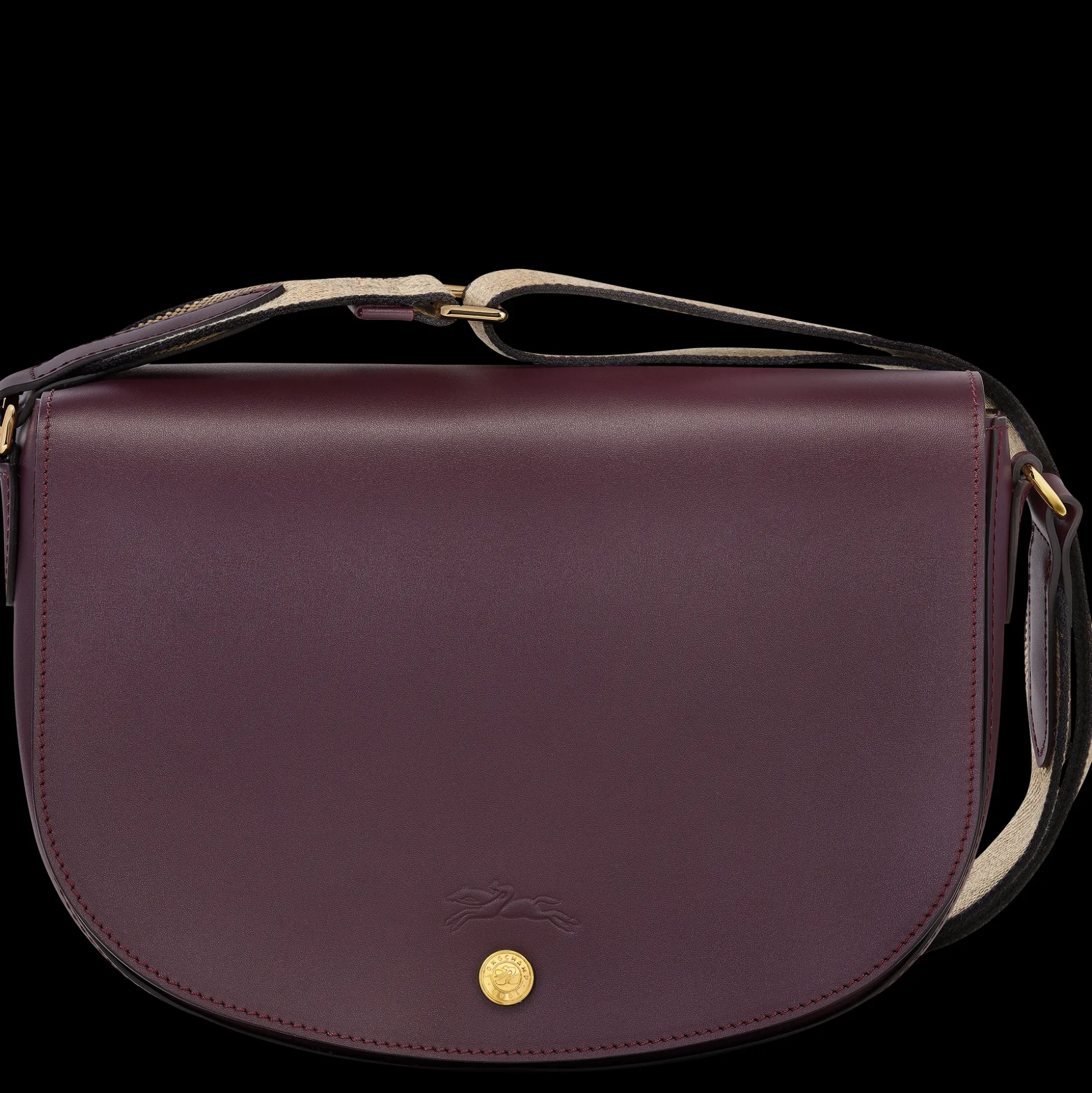 Best Sale Longchamp Borsa a tracolla M Melanzana