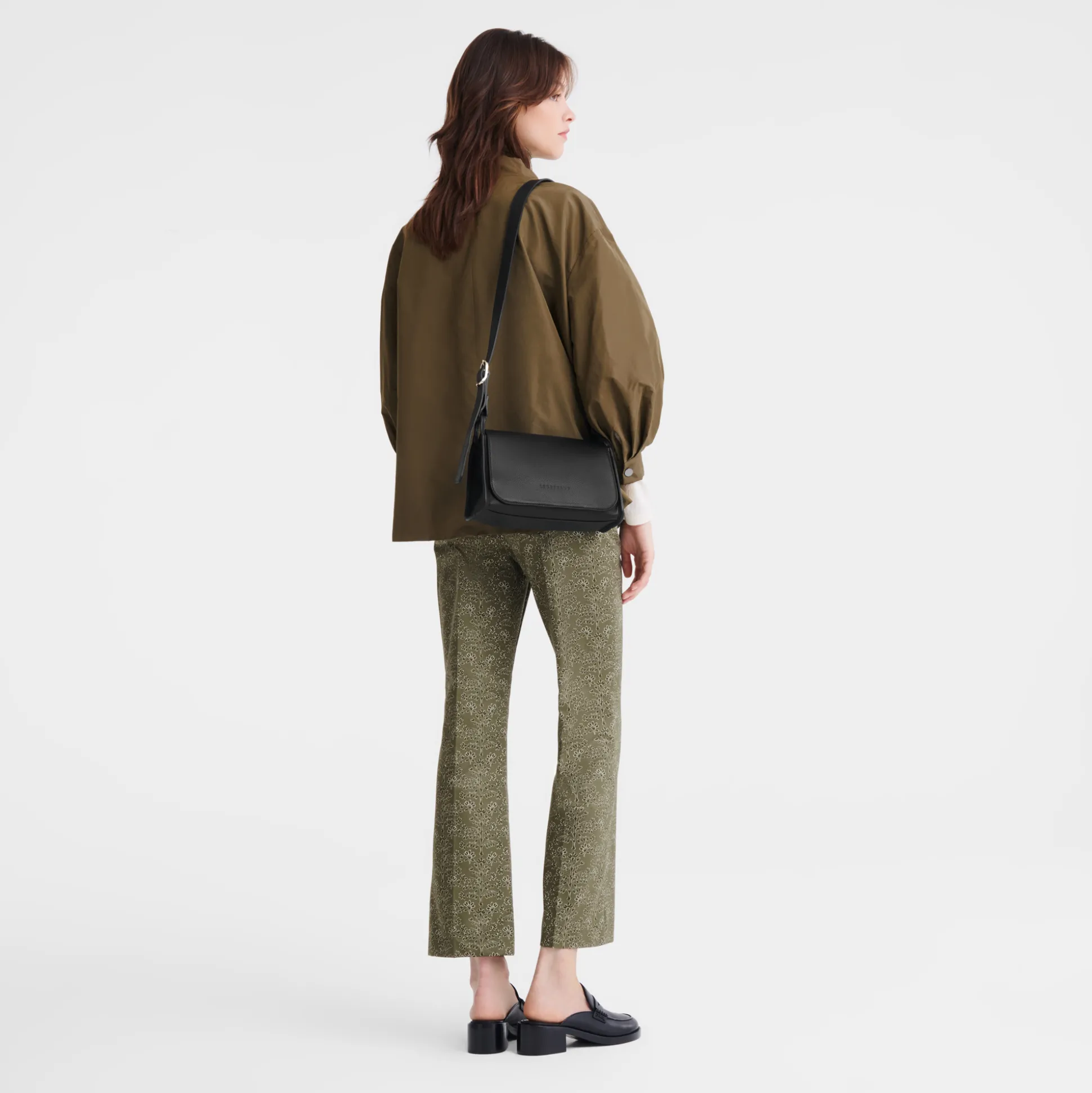 Store Longchamp Borsa a tracolla M Nero