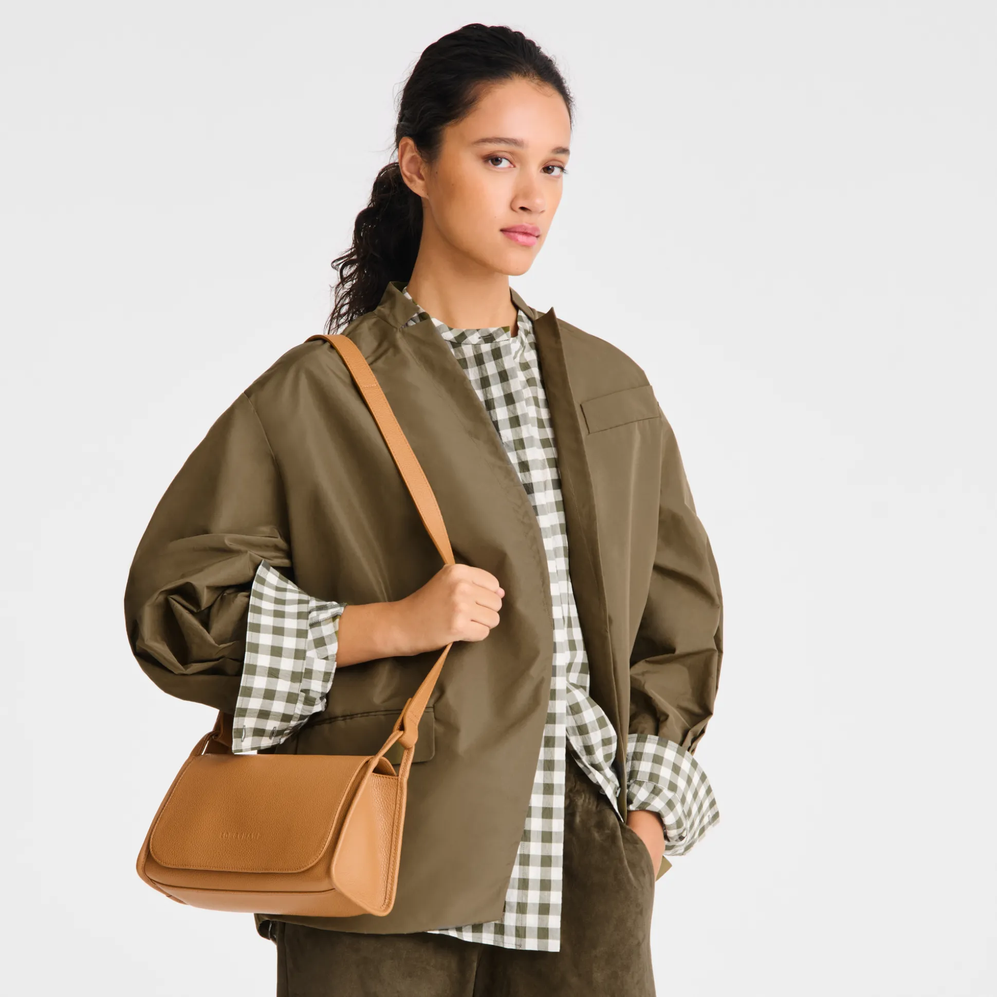 Best Longchamp Borsa a tracolla M Noce