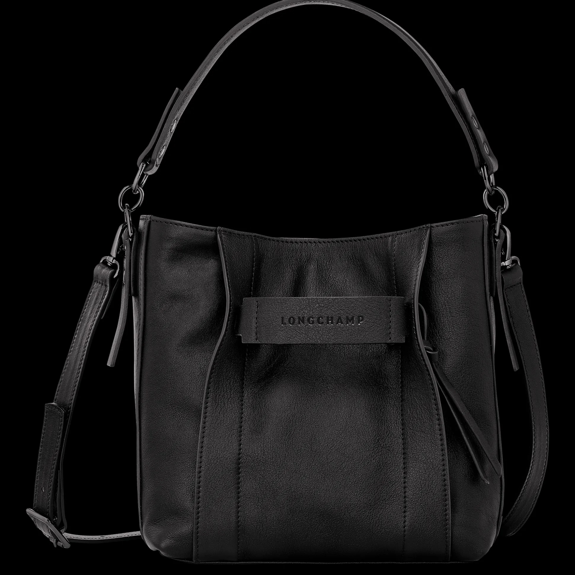 New Longchamp Borsa a tracolla S Nero