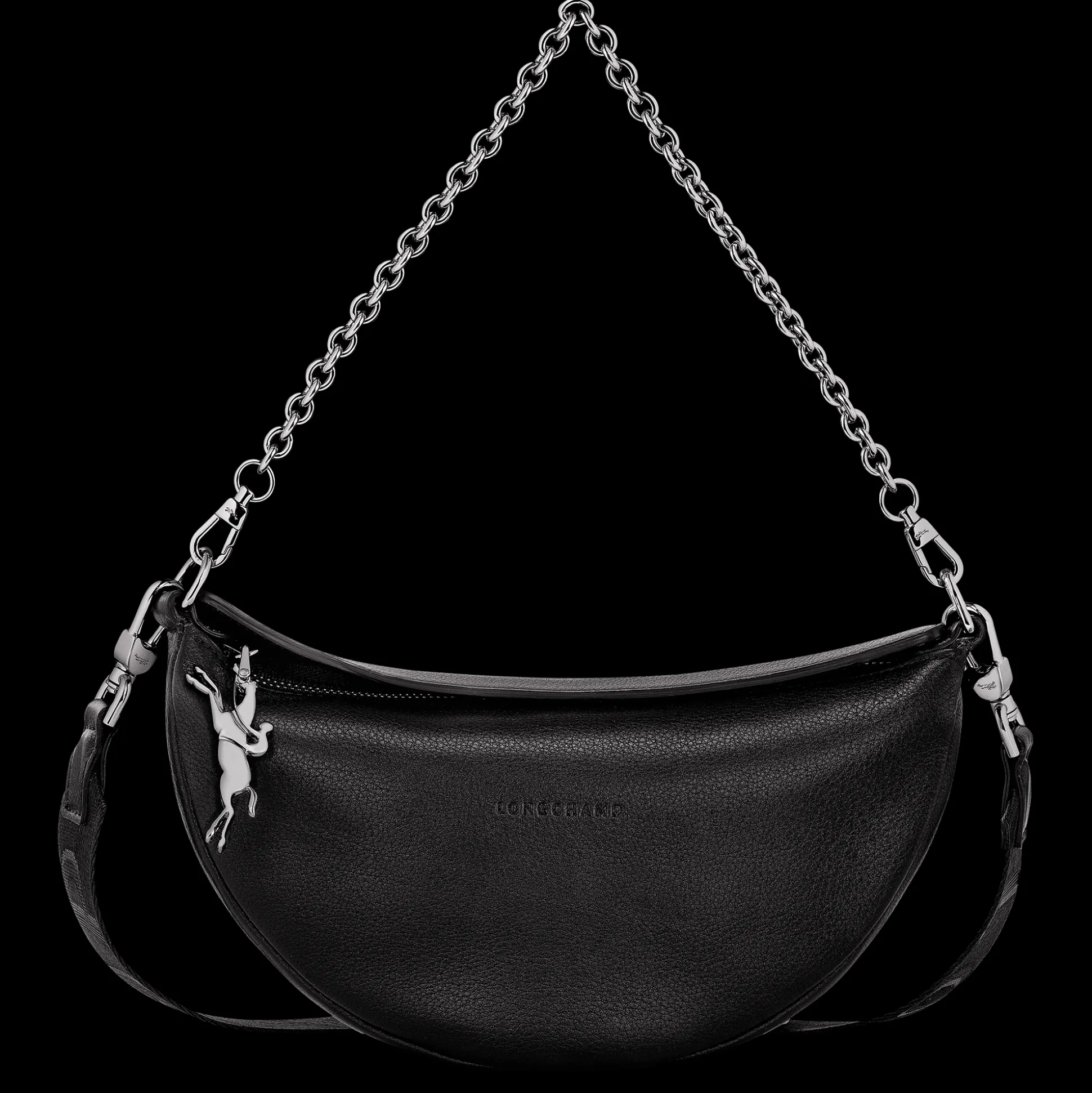 Clearance Longchamp Borsa a tracolla S Nero