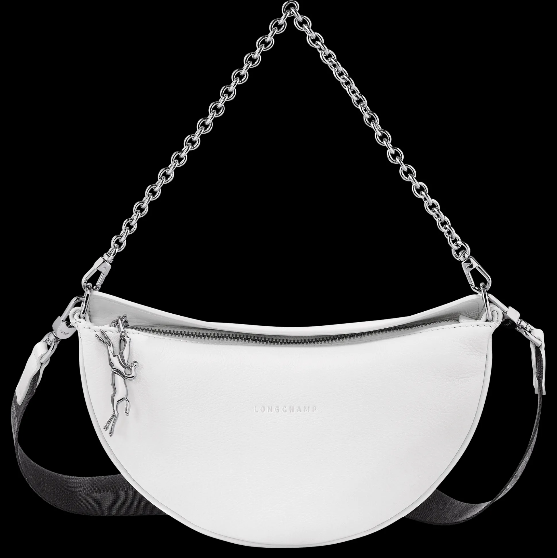 Discount Longchamp Borsa a tracolla S Bianco
