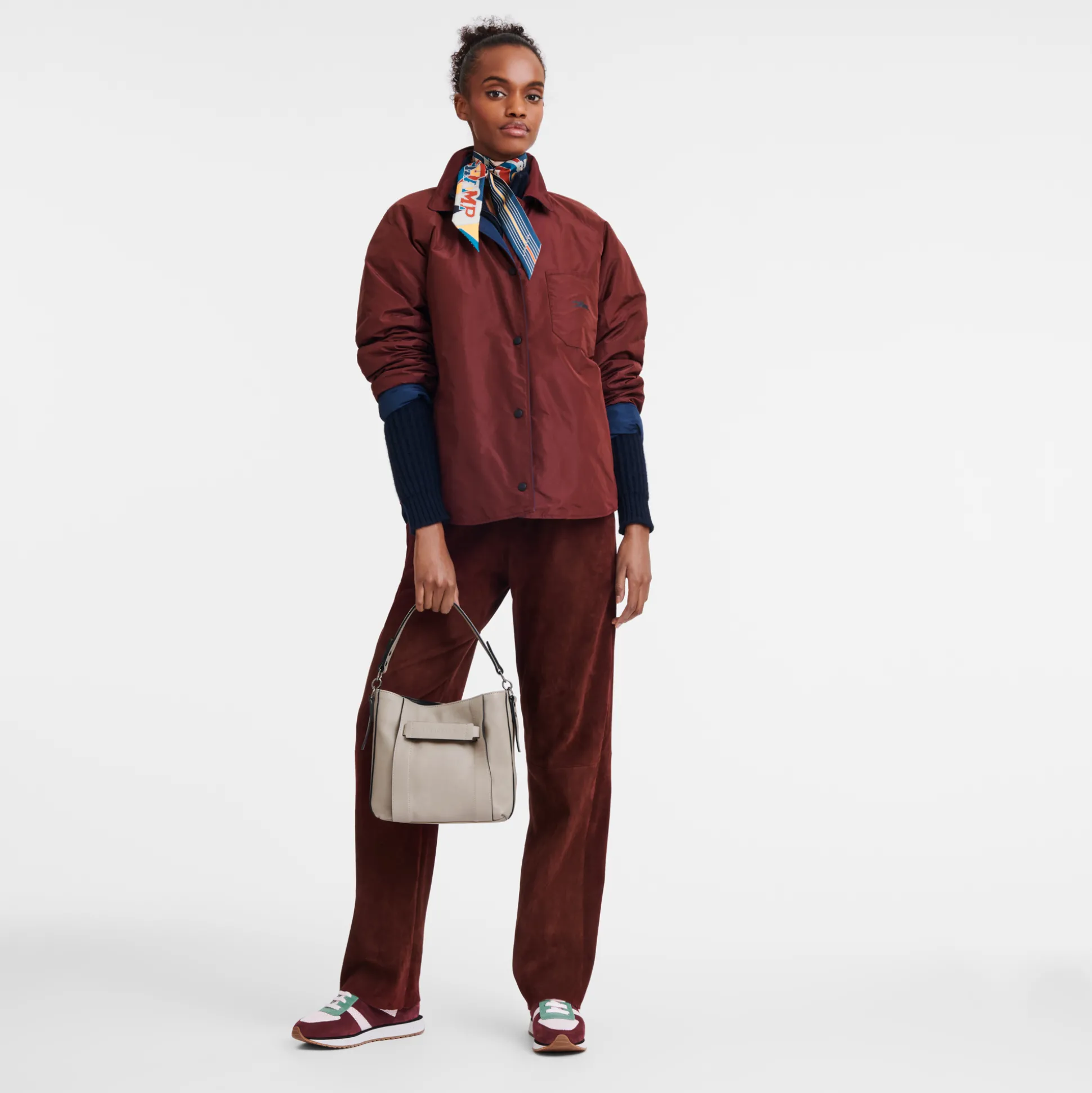 Hot Longchamp Borsa a tracolla S Argilla