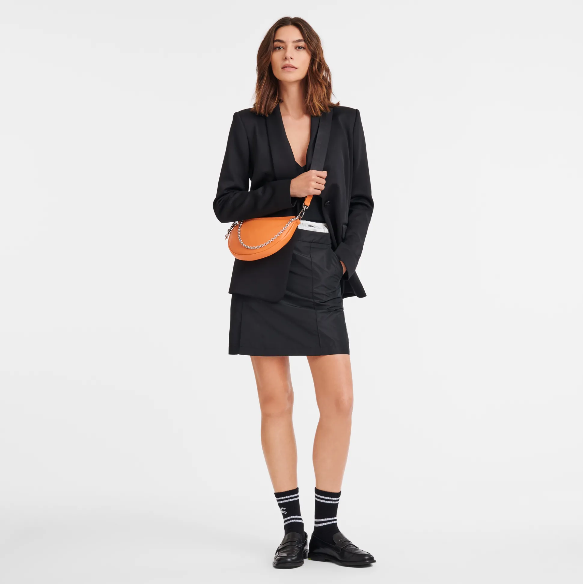 Fashion Longchamp Borsa a tracolla S Arancio