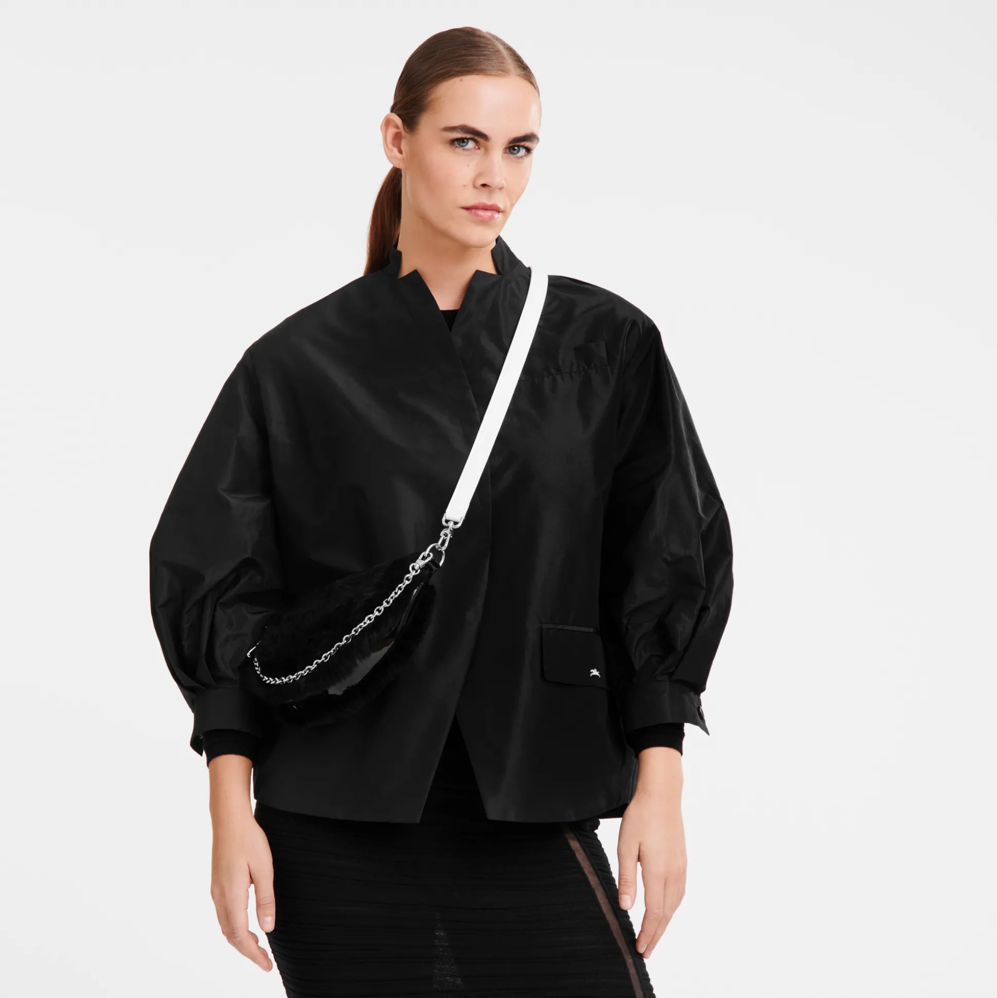 Store Longchamp Borsa a tracolla S Nero