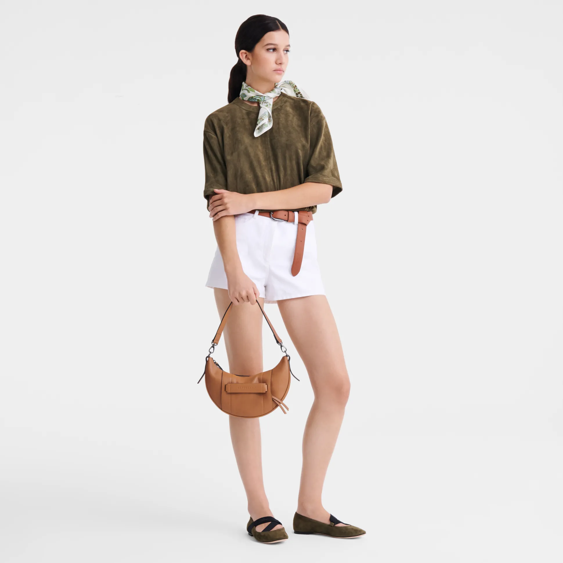 Cheap Longchamp Borsa a tracolla S Naturale