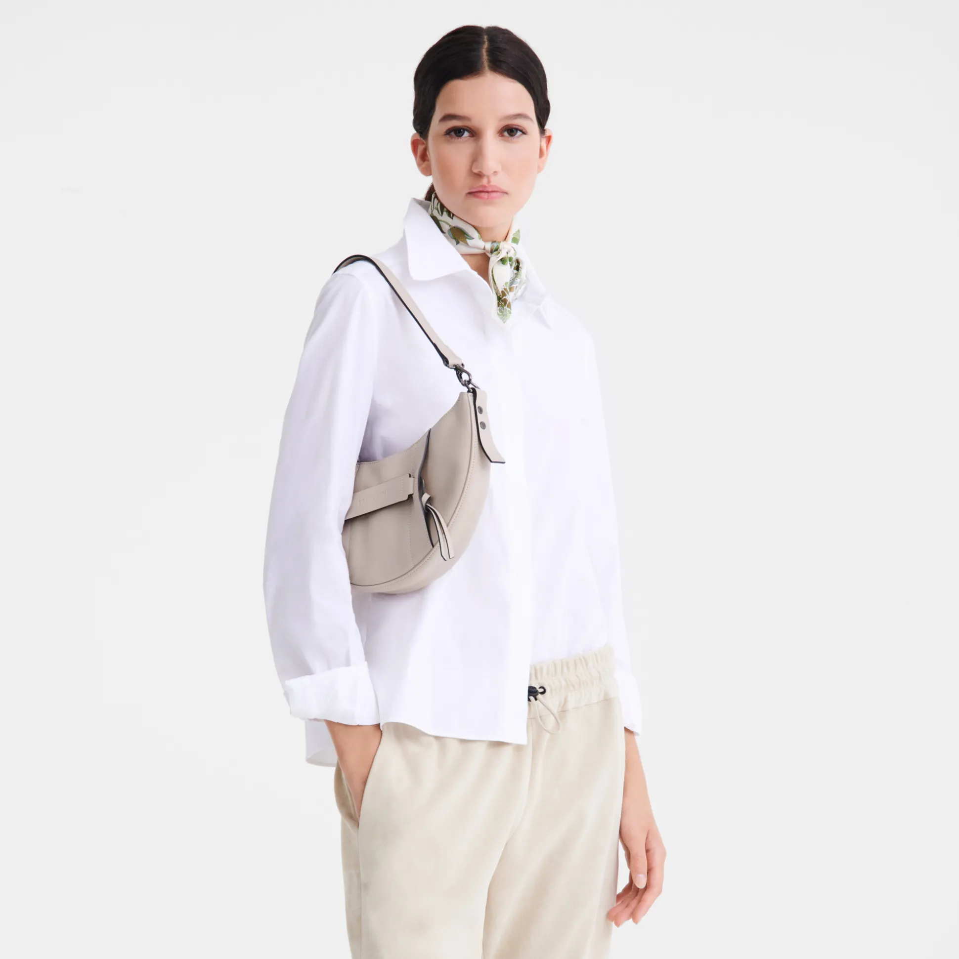 Shop Longchamp Borsa a tracolla S Argilla