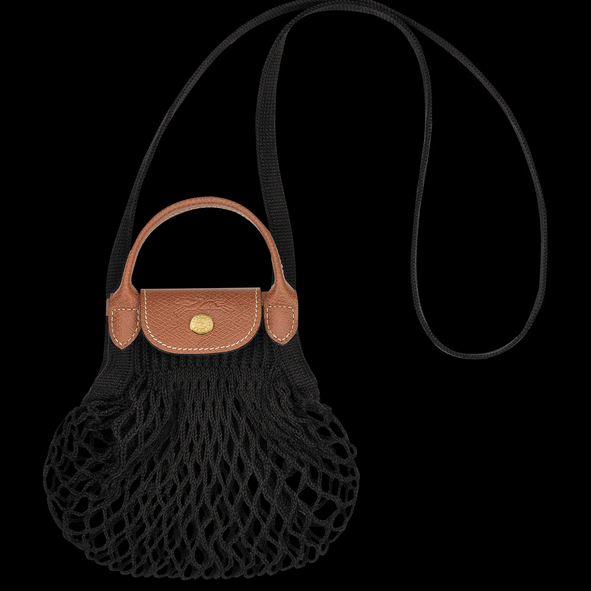 Outlet Longchamp Borsa a tracolla XS Nero