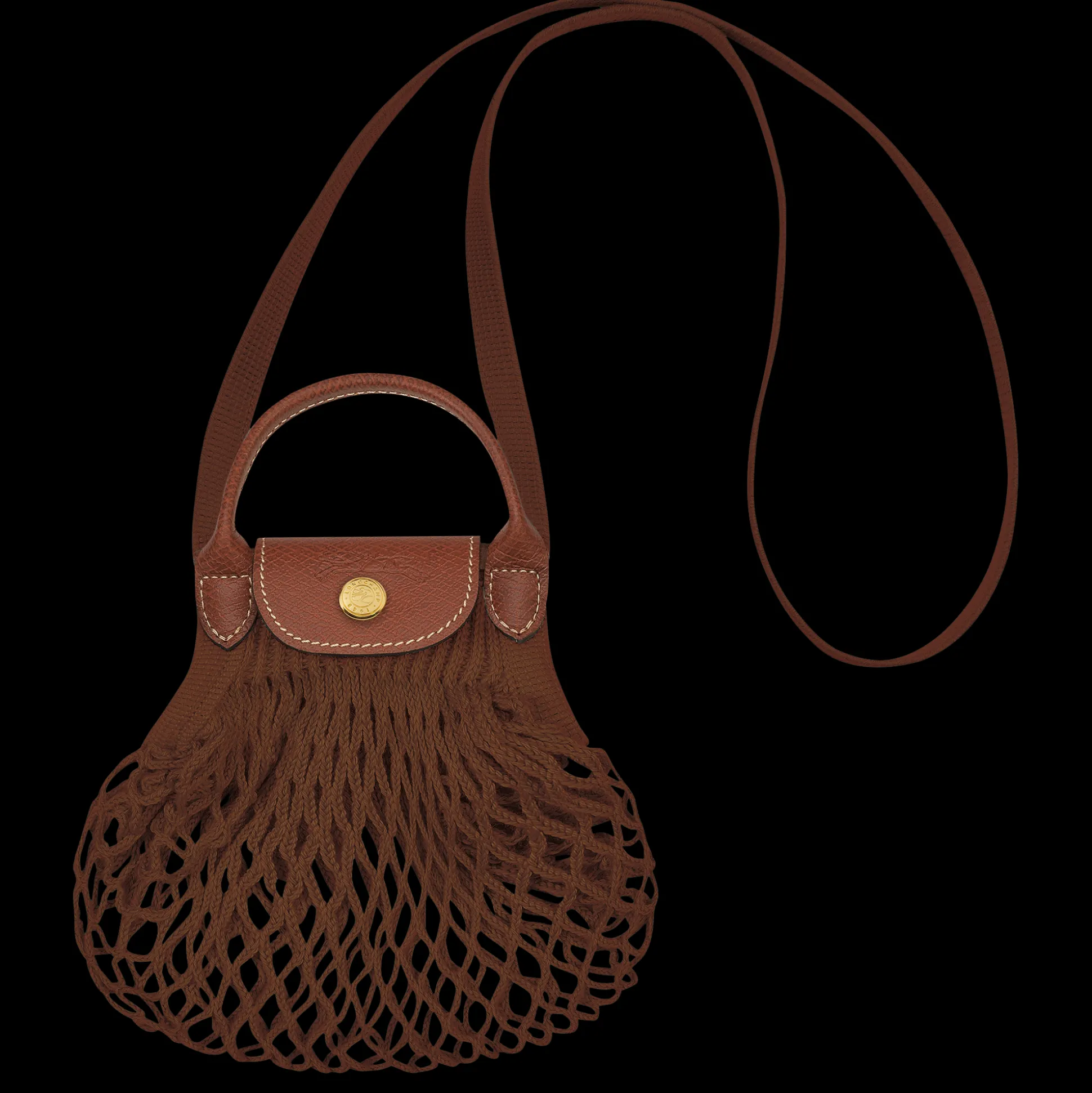 Shop Longchamp Borsa a tracolla XS Tabacco
