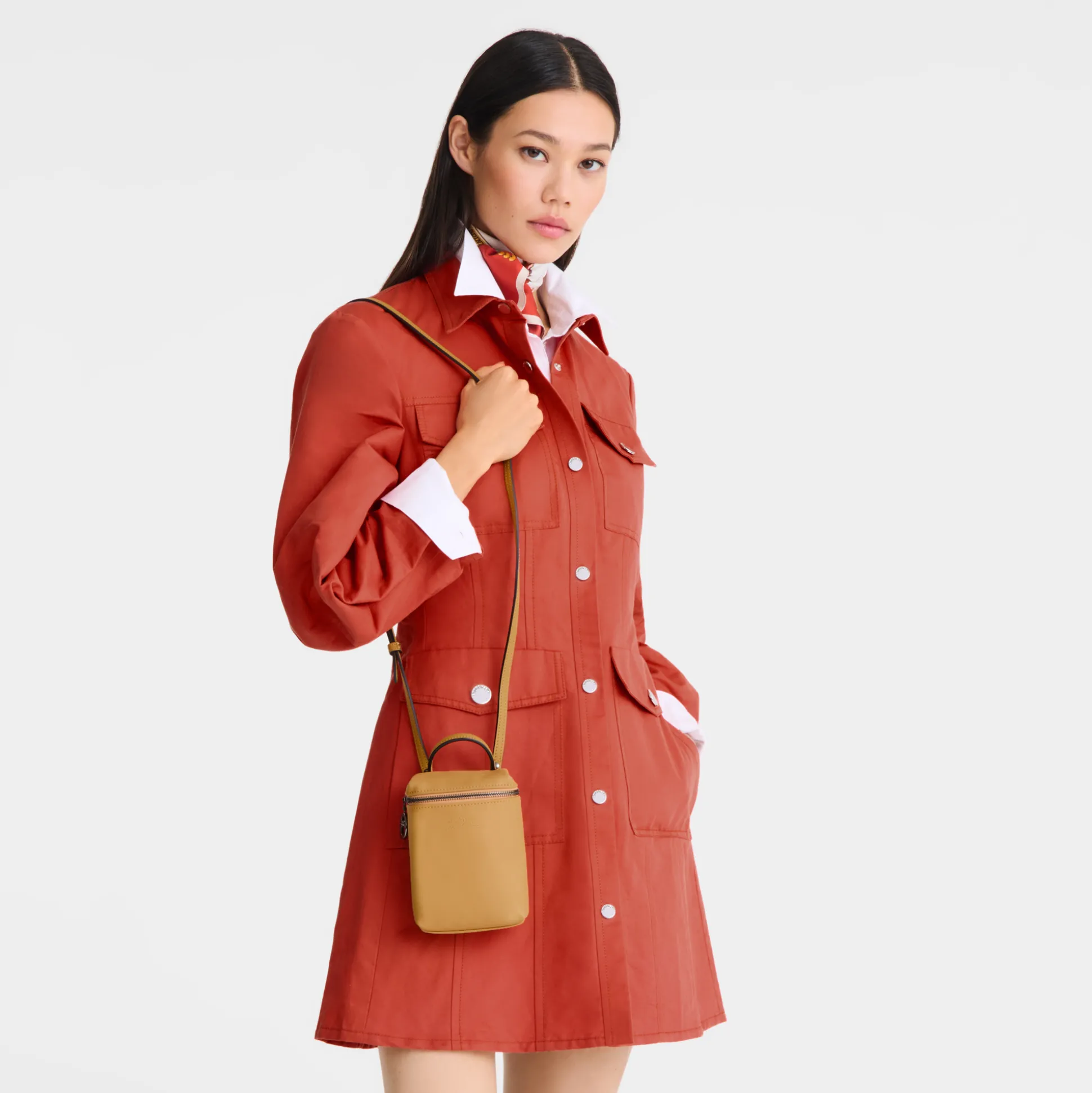 Outlet Longchamp Borsa a tracolla XS Miele