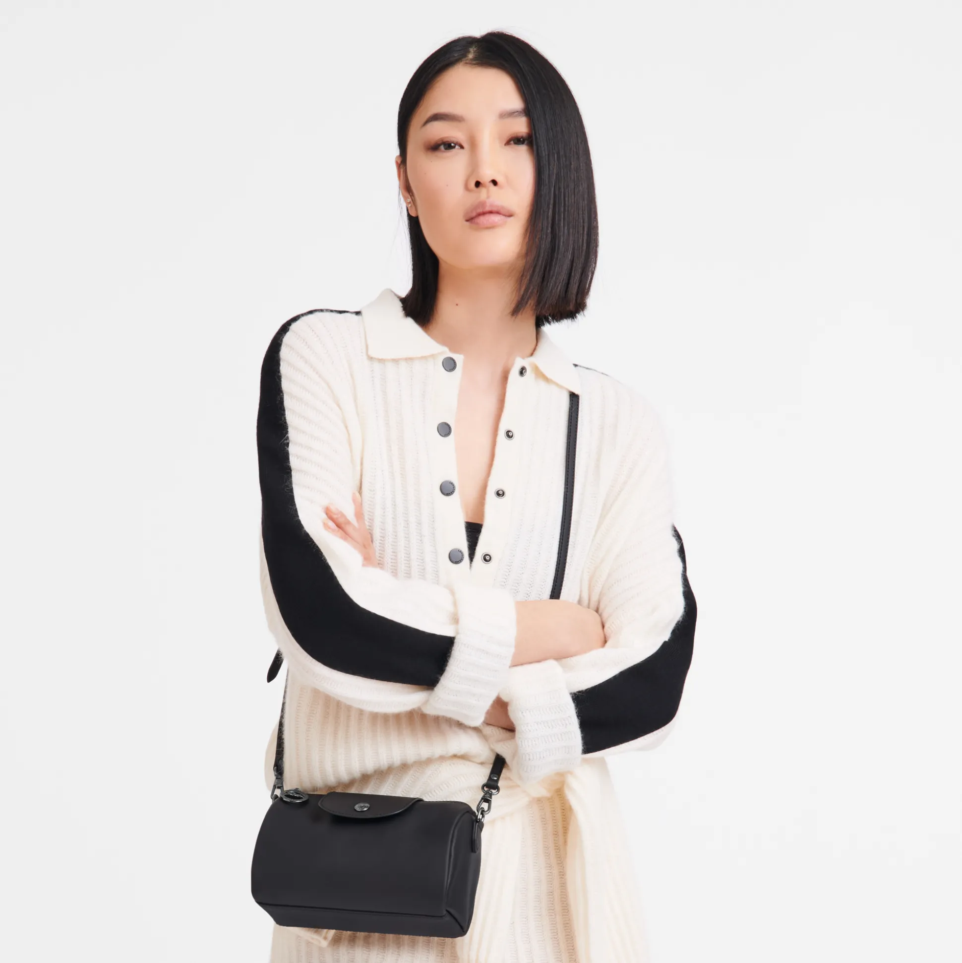 New Longchamp Borsa a tracolla XS Nero