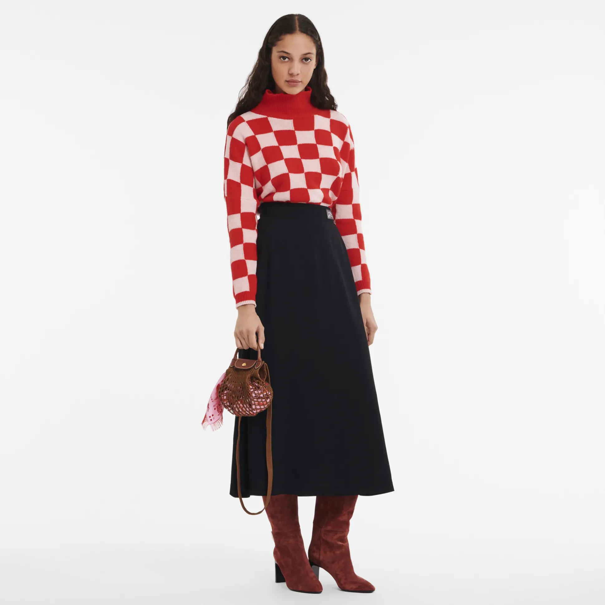 Shop Longchamp Borsa a tracolla XS Tabacco