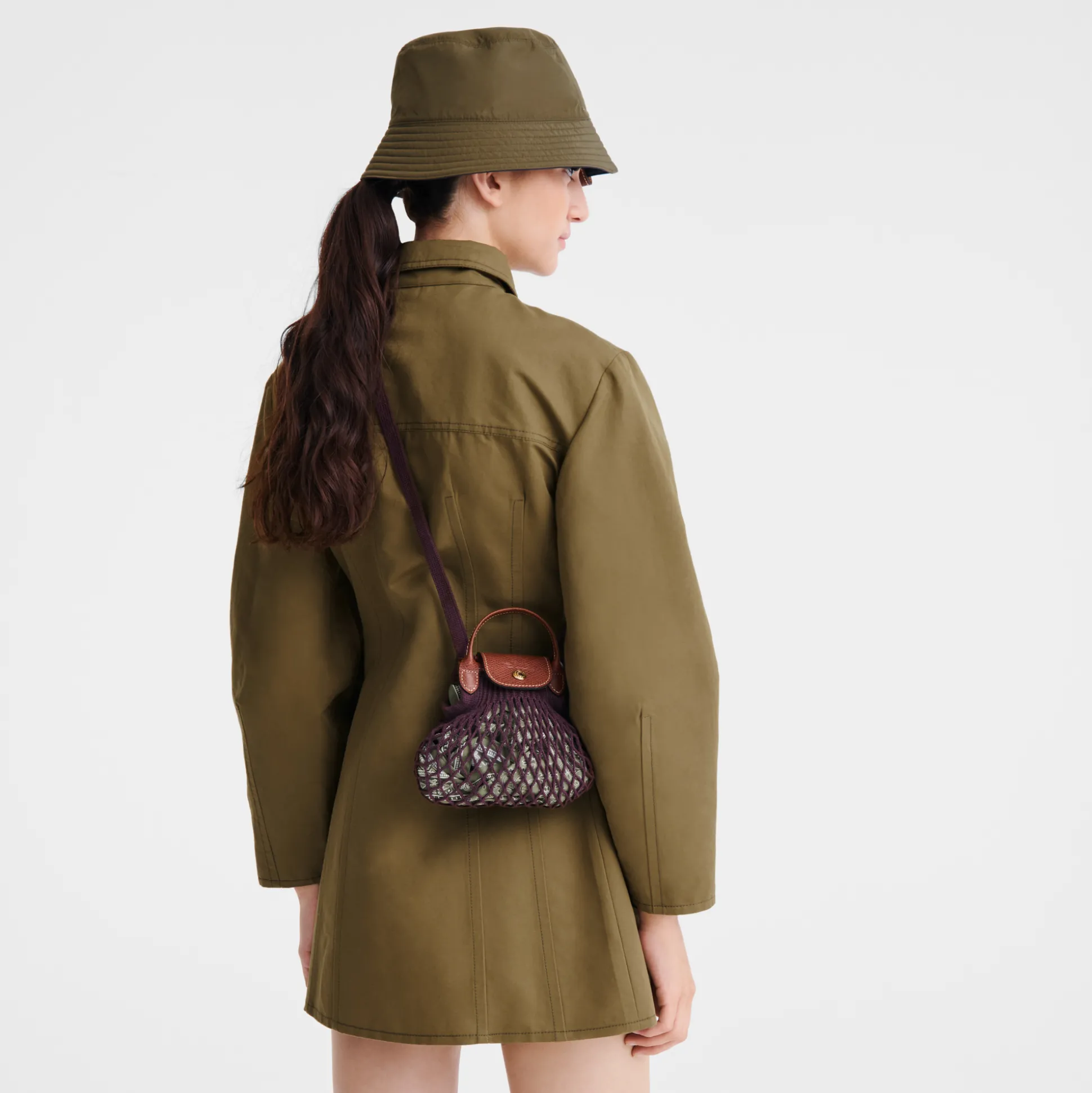 Best Longchamp Borsa a tracolla XS Melanzana