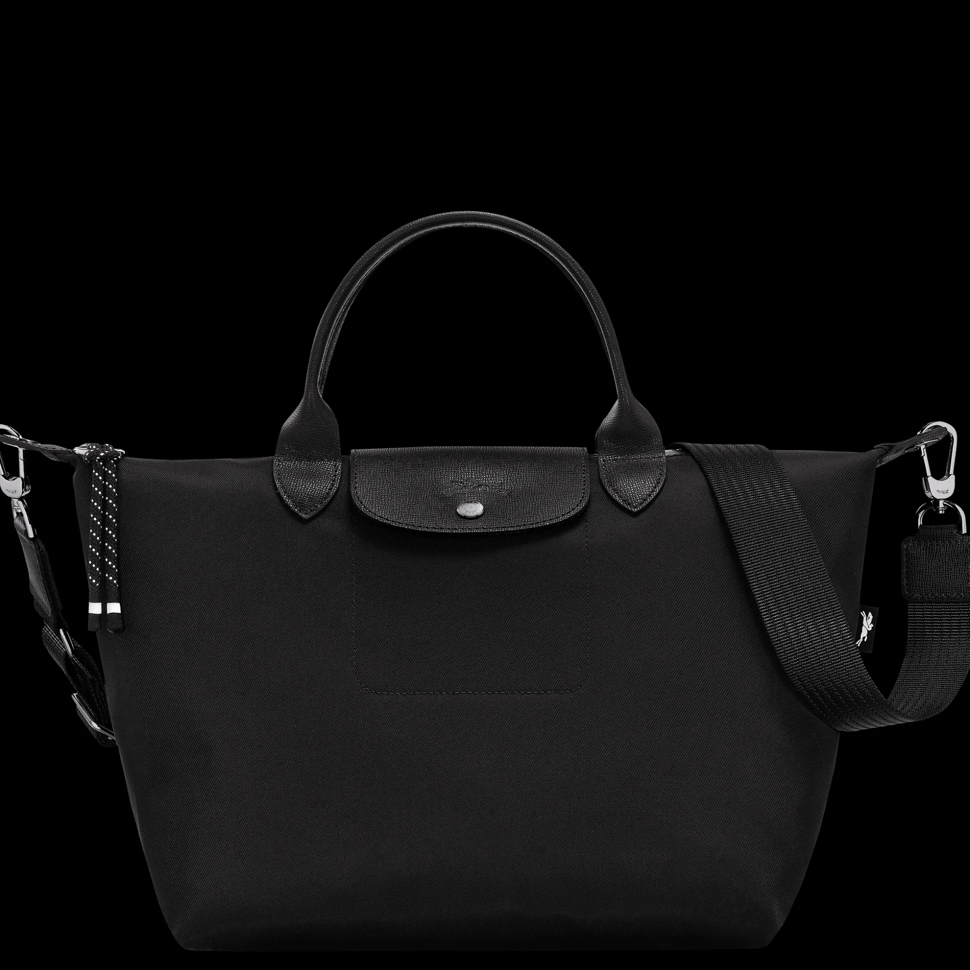 Fashion Longchamp Borsa con manico L Nero