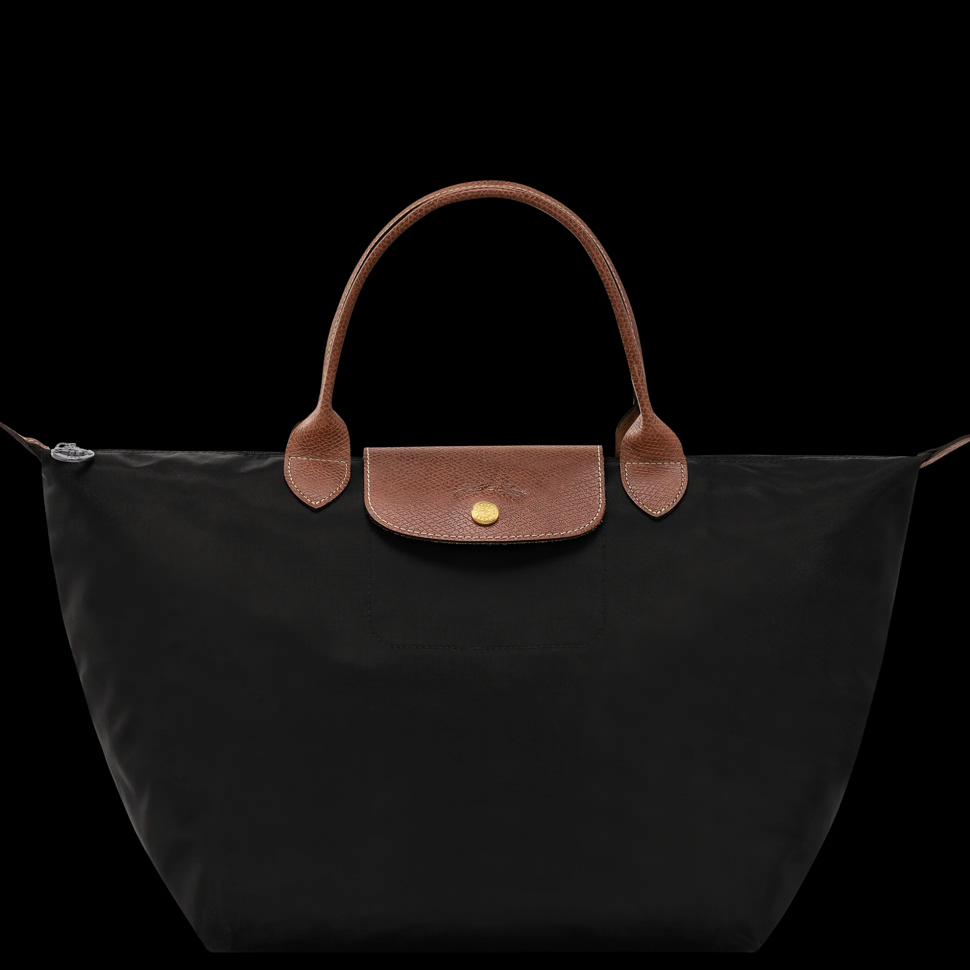Best Longchamp Borsa con manico M Nero