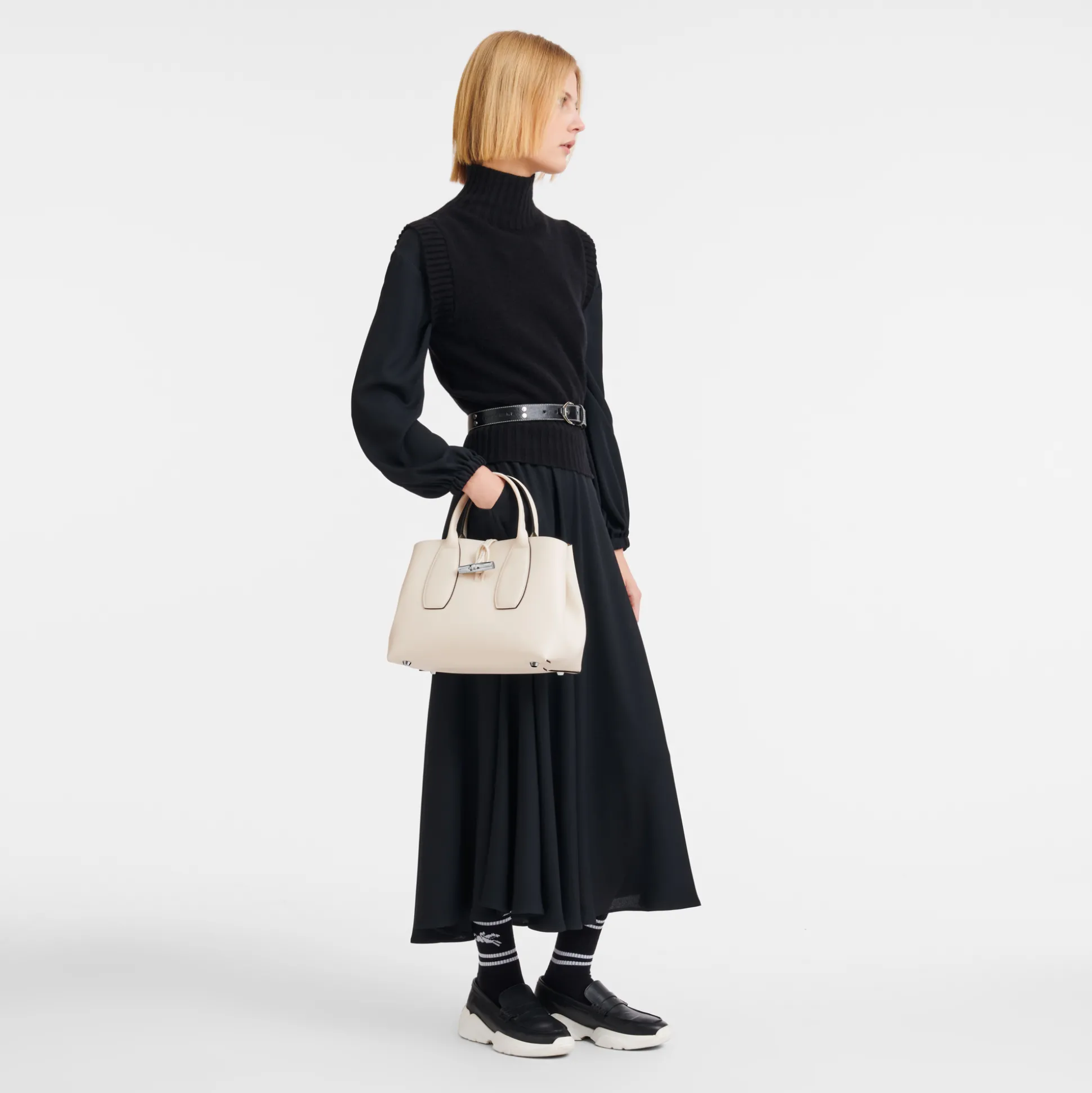 Outlet Longchamp Borsa con manico M Greggio