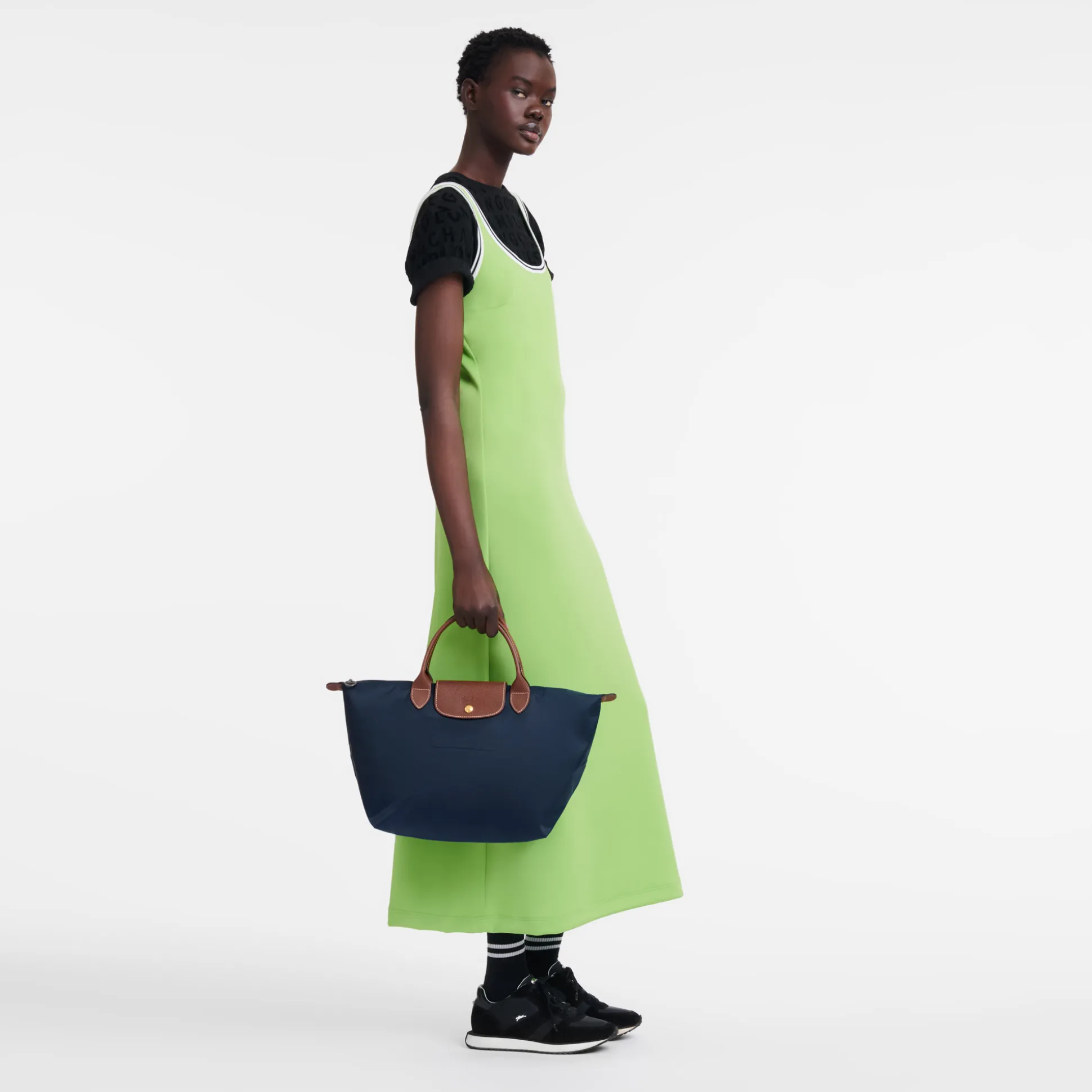 Discount Longchamp Borsa con manico M Marine