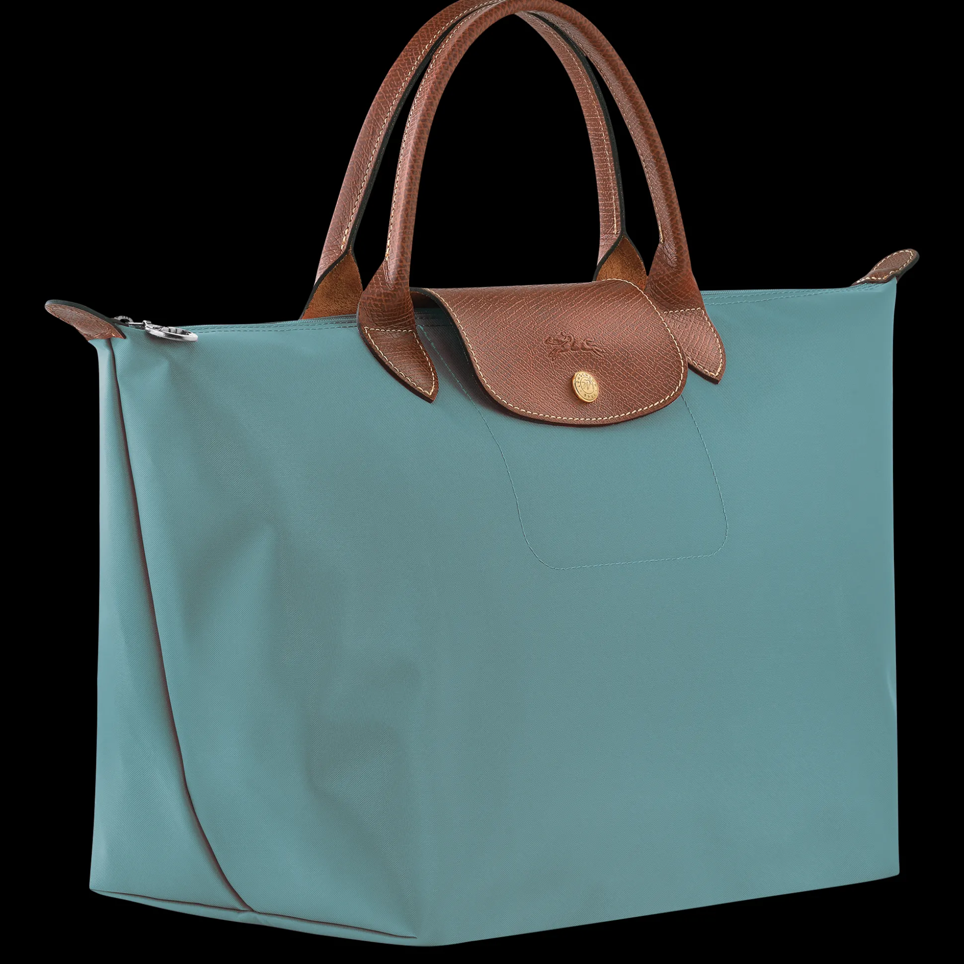 Discount Longchamp Borsa con manico M Eucalipto