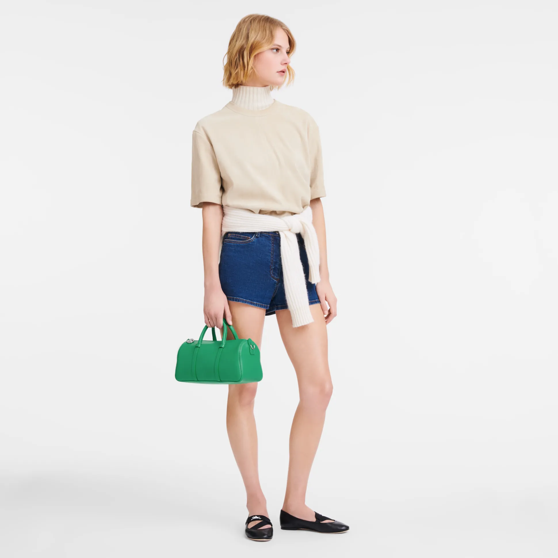 borsa_con_manico_m_1-6.webp Clearance Longchamp Borsa con manico M Verde