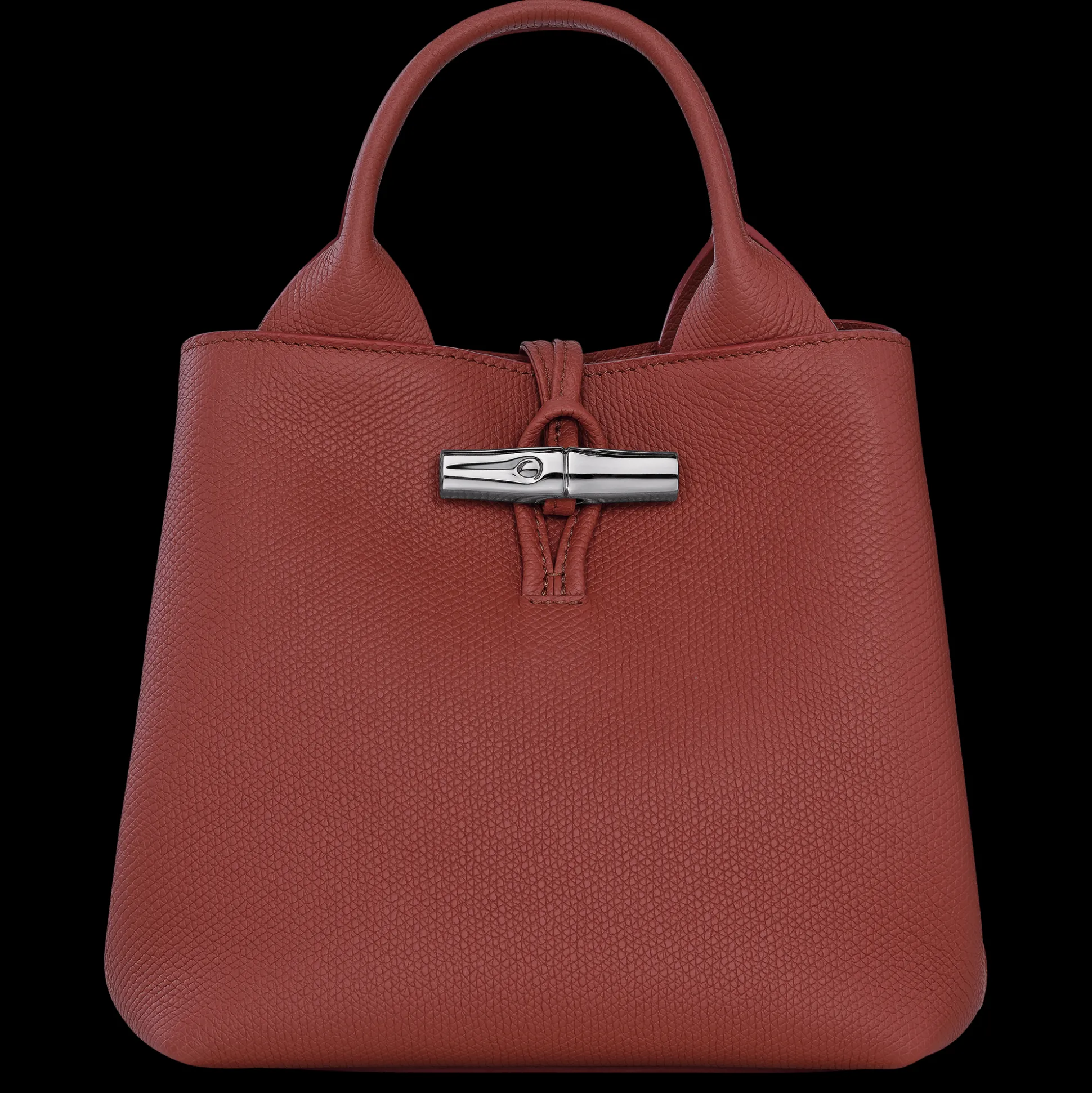 Online Longchamp Borsa con manico S Castagna