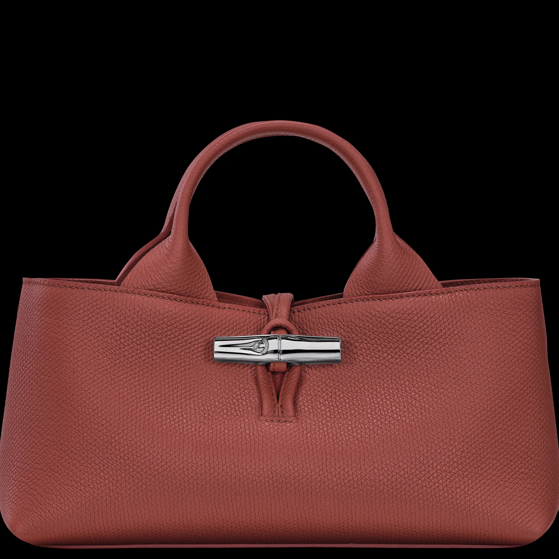 Clearance Longchamp Borsa con manico S Castagna