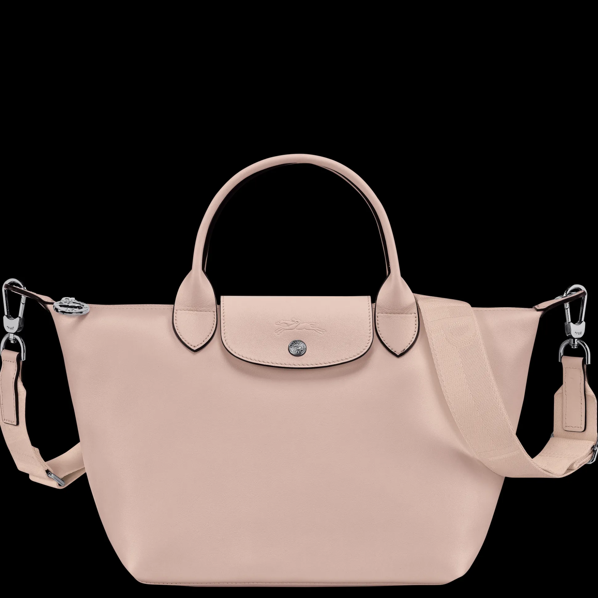 Online Longchamp Borsa con manico S BeigePelle