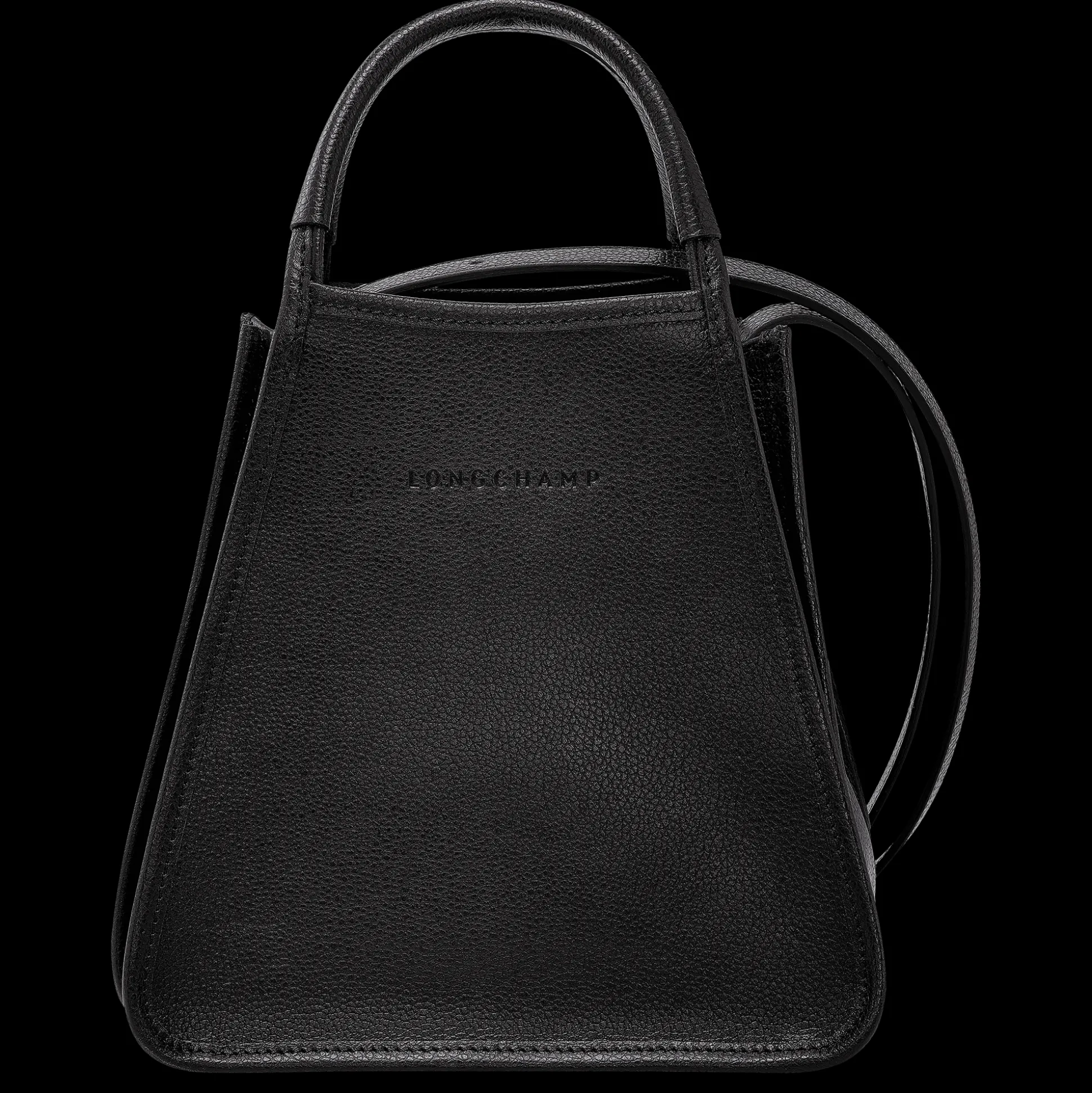 Sale Longchamp Borsa con manico S Nero