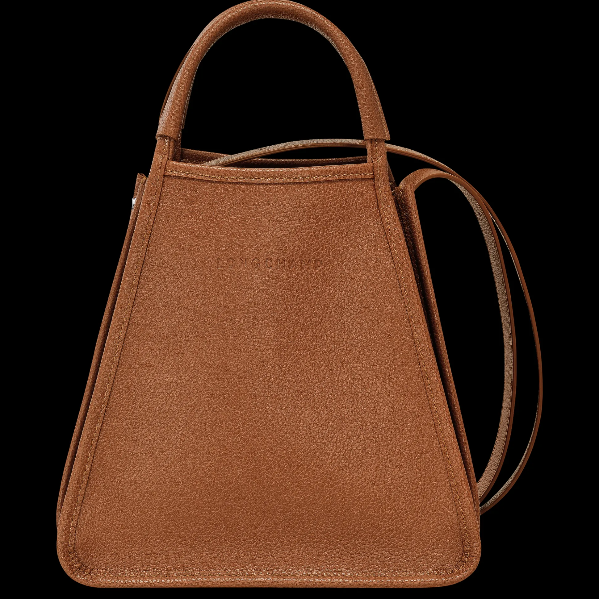 Discount Longchamp Borsa con manico S Caramello