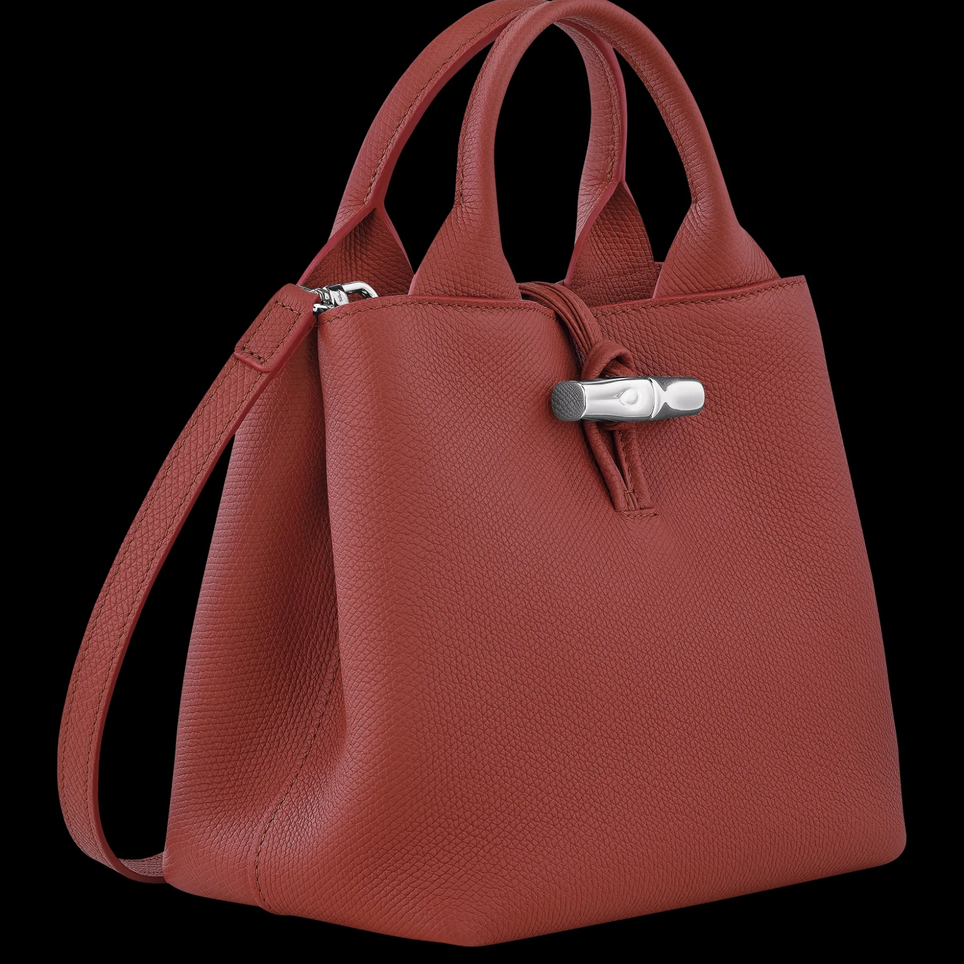 Online Longchamp Borsa con manico S Castagna