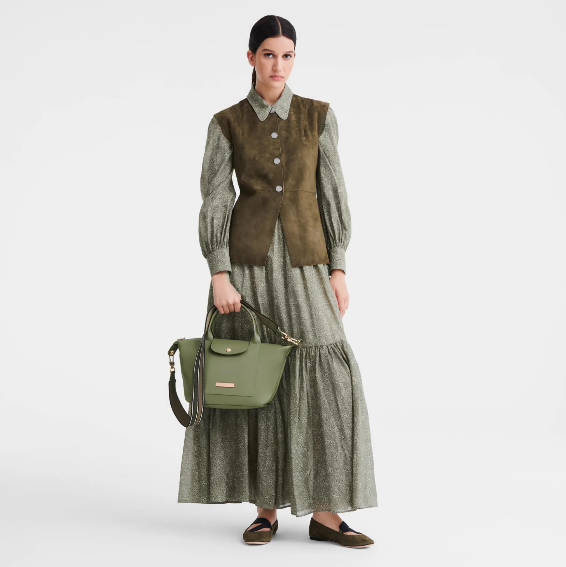 Flash Sale Longchamp Borsa con manico S Alloro