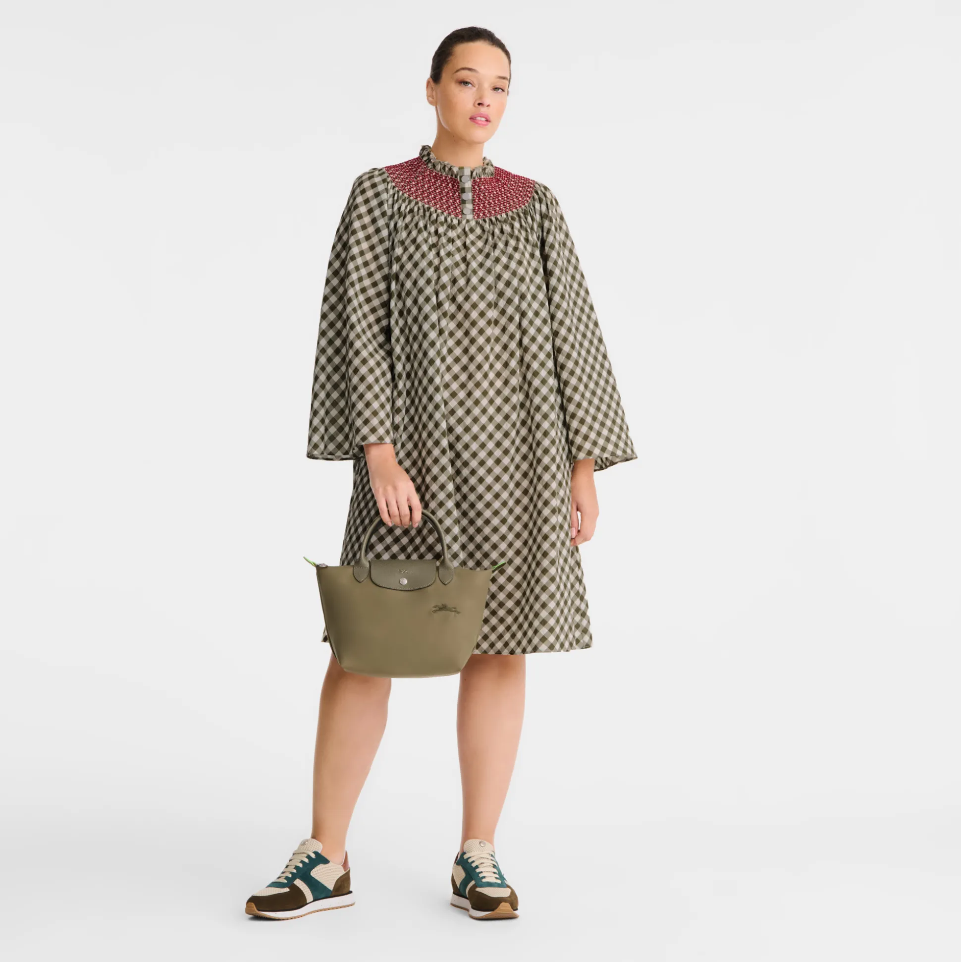 Cheap Longchamp Borsa con manico S Carciofo