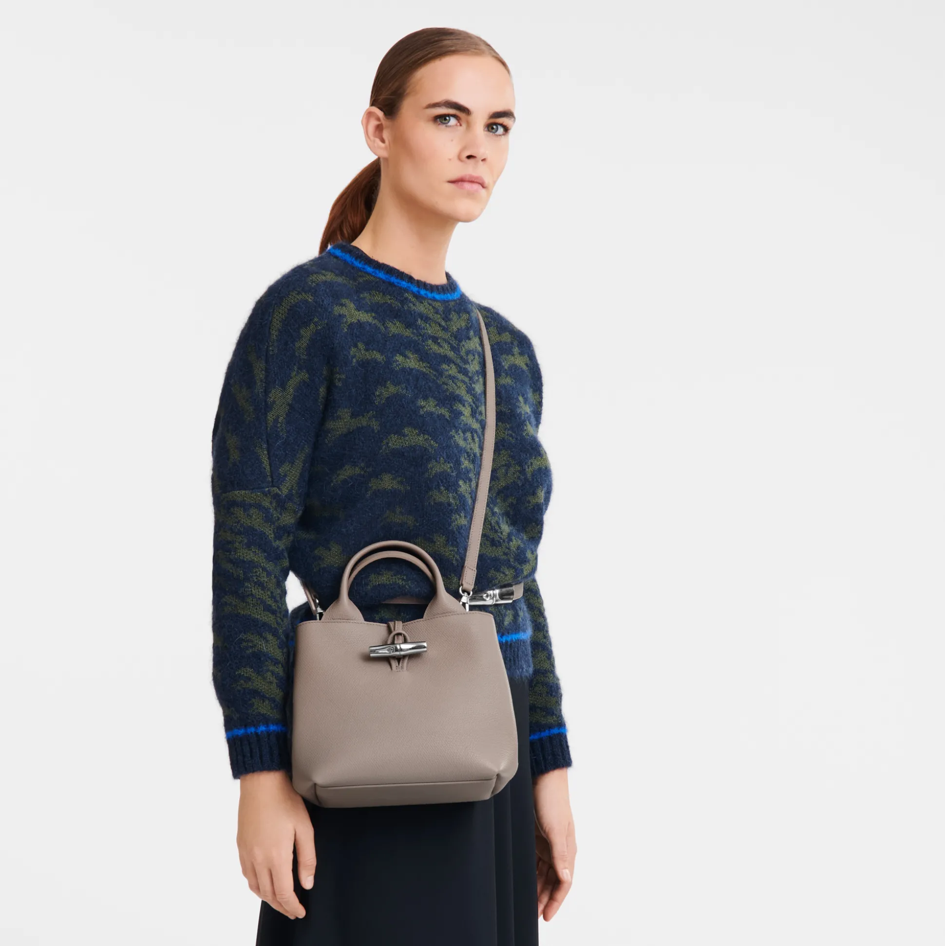 Sale Longchamp Borsa con manico S Argilla