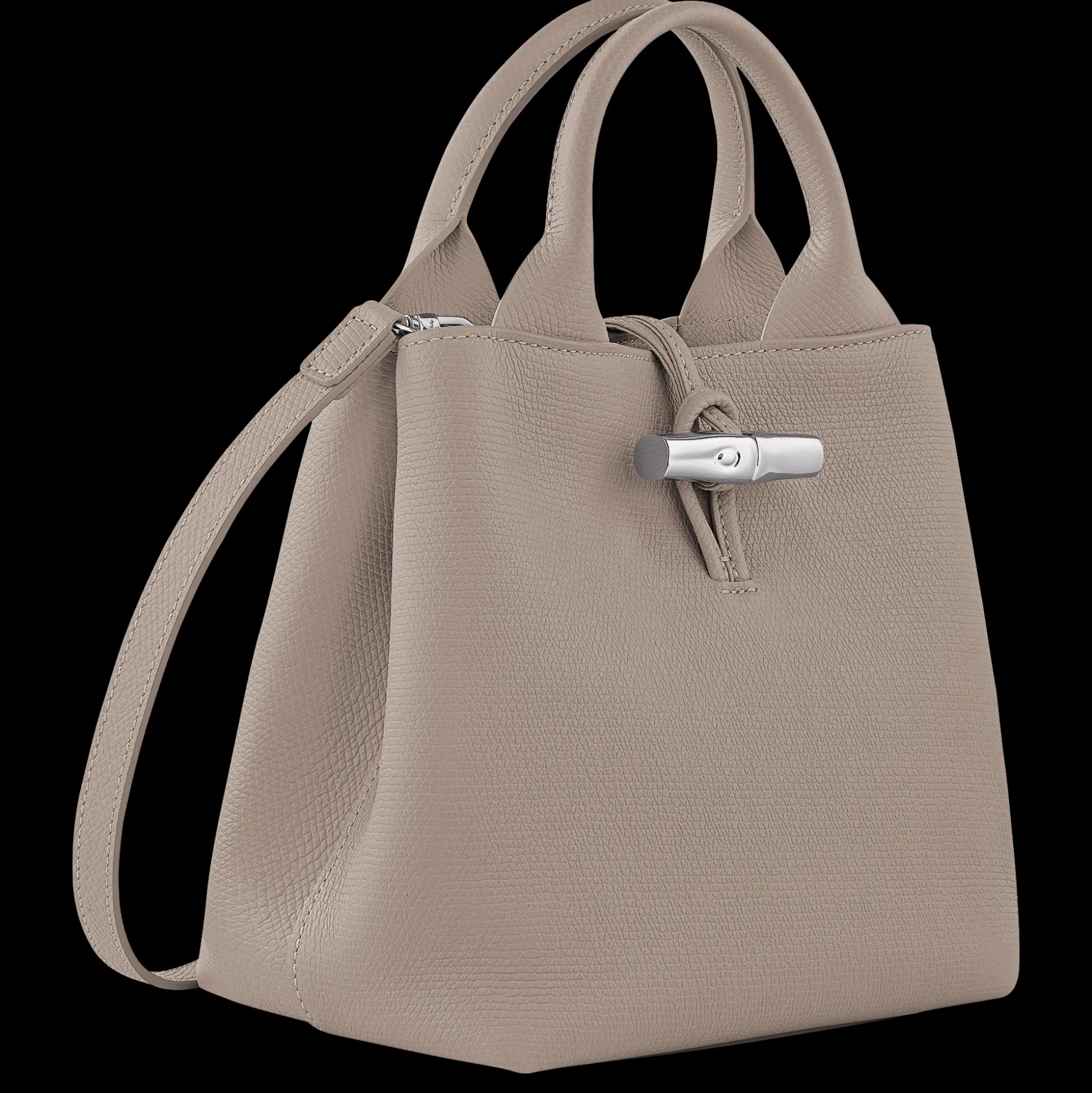 borsa_con_manico_s_2.webp Sale Longchamp Borsa con manico S Argilla