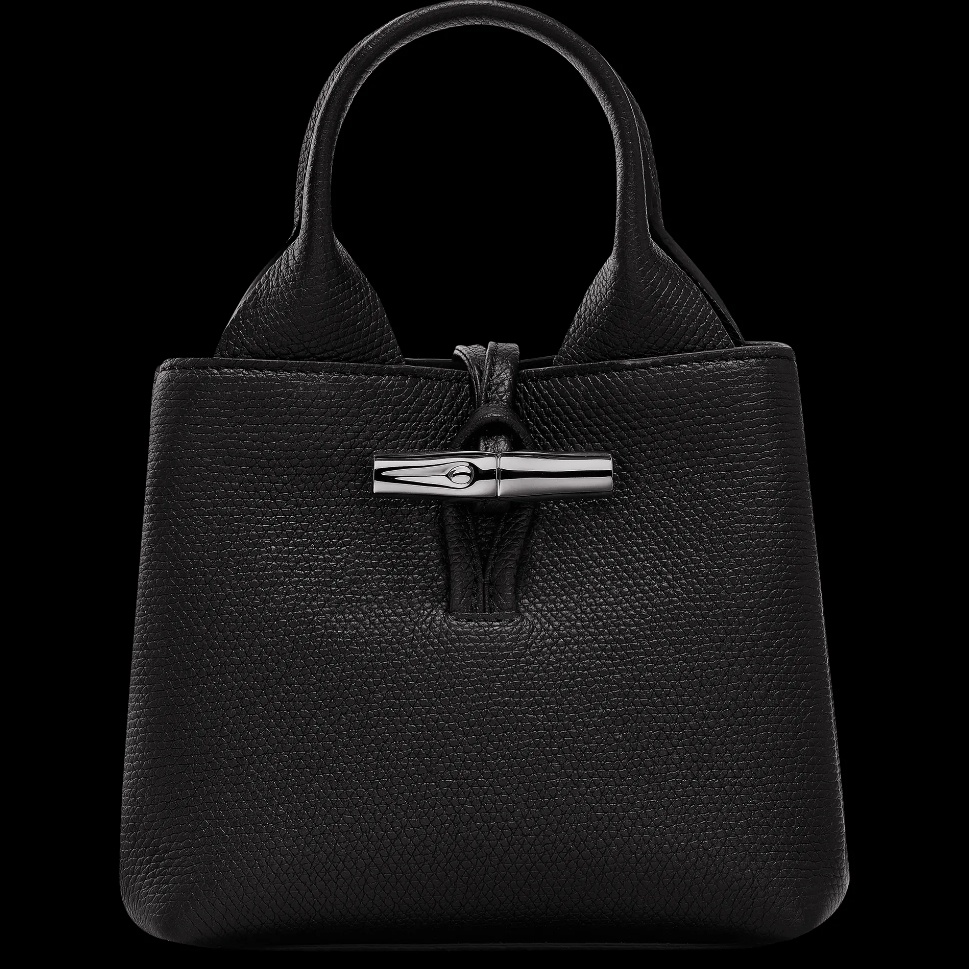 Cheap Longchamp Borsa con manico XS Nero