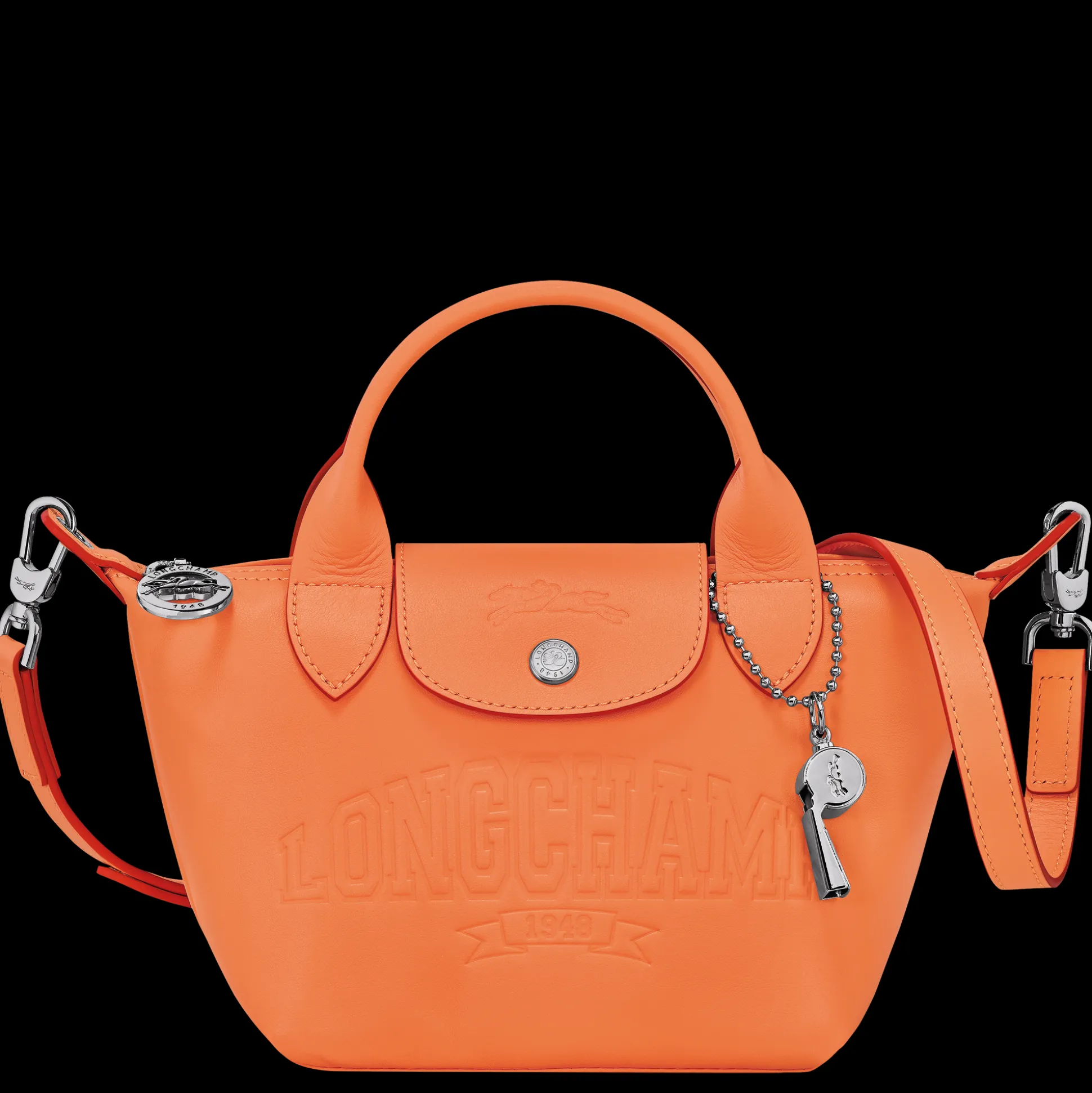 Fashion Longchamp Borsa con manico XS Arancio