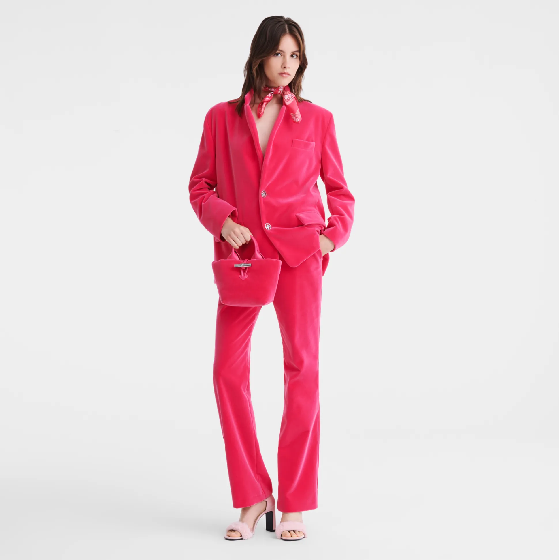 Outlet Longchamp Borsa con manico XS Rosa