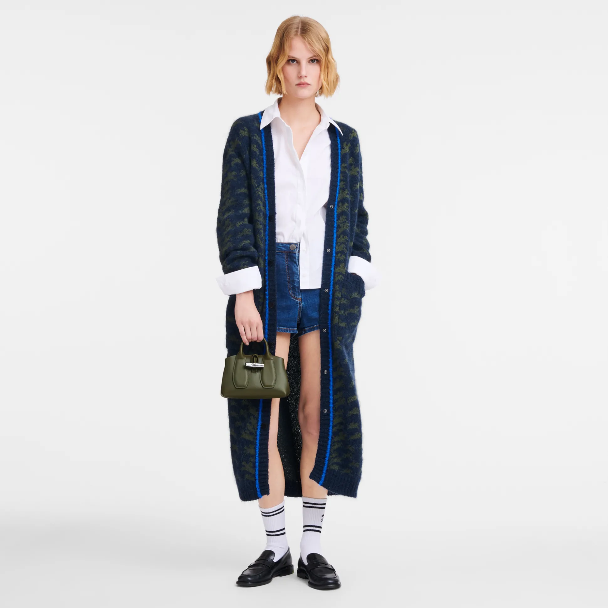 Cheap Longchamp Borsa con manico XS Kaki