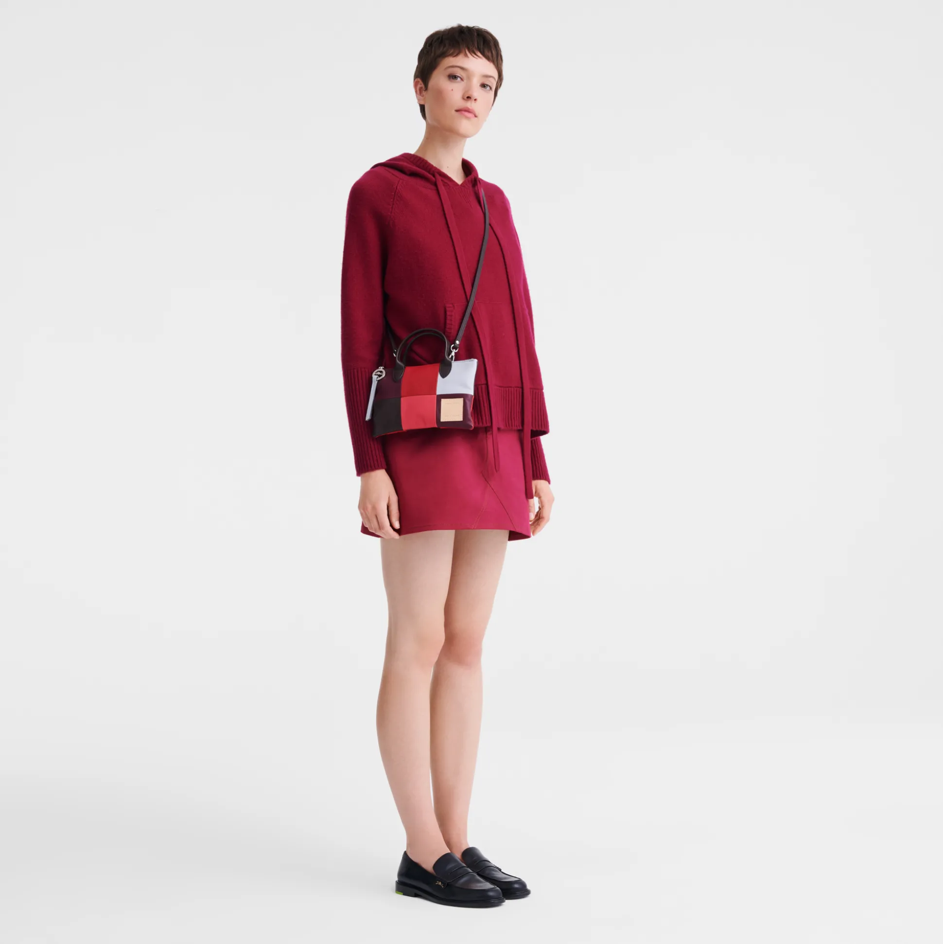 Sale Longchamp Borsa con manico XS Melanzana