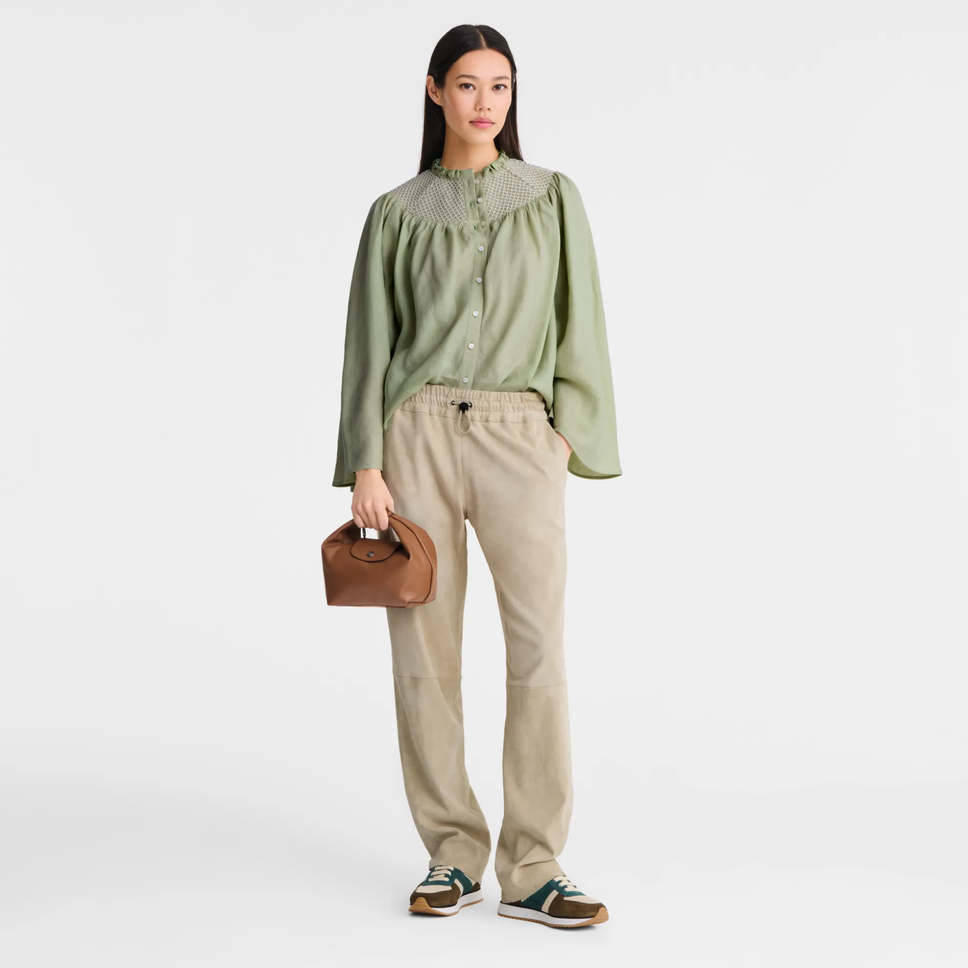 Outlet Longchamp Borsa con manico XS Cognac