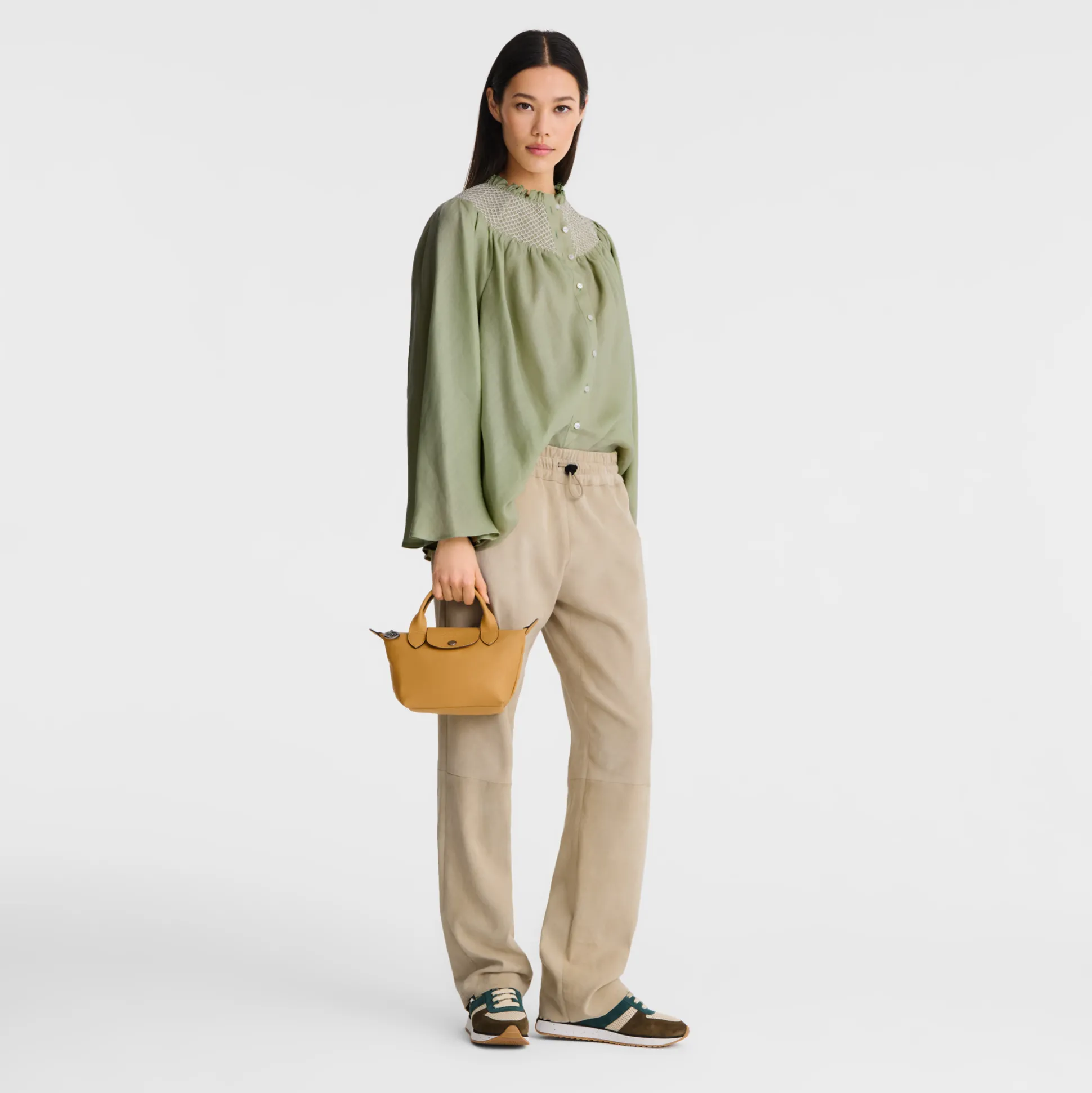 Outlet Longchamp Borsa con manico XS Miele