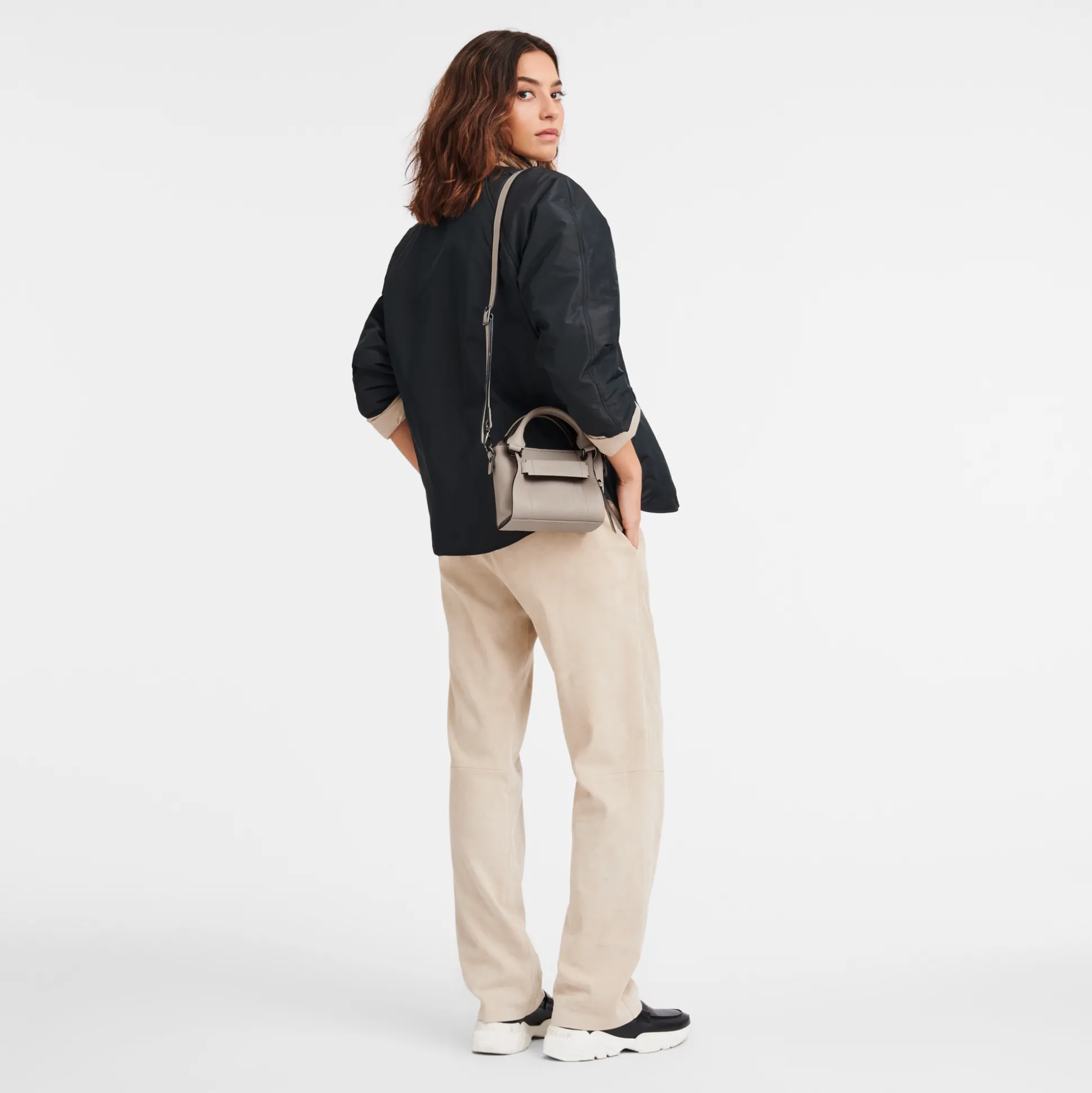 Hot Longchamp Borsa con manico XS Argilla